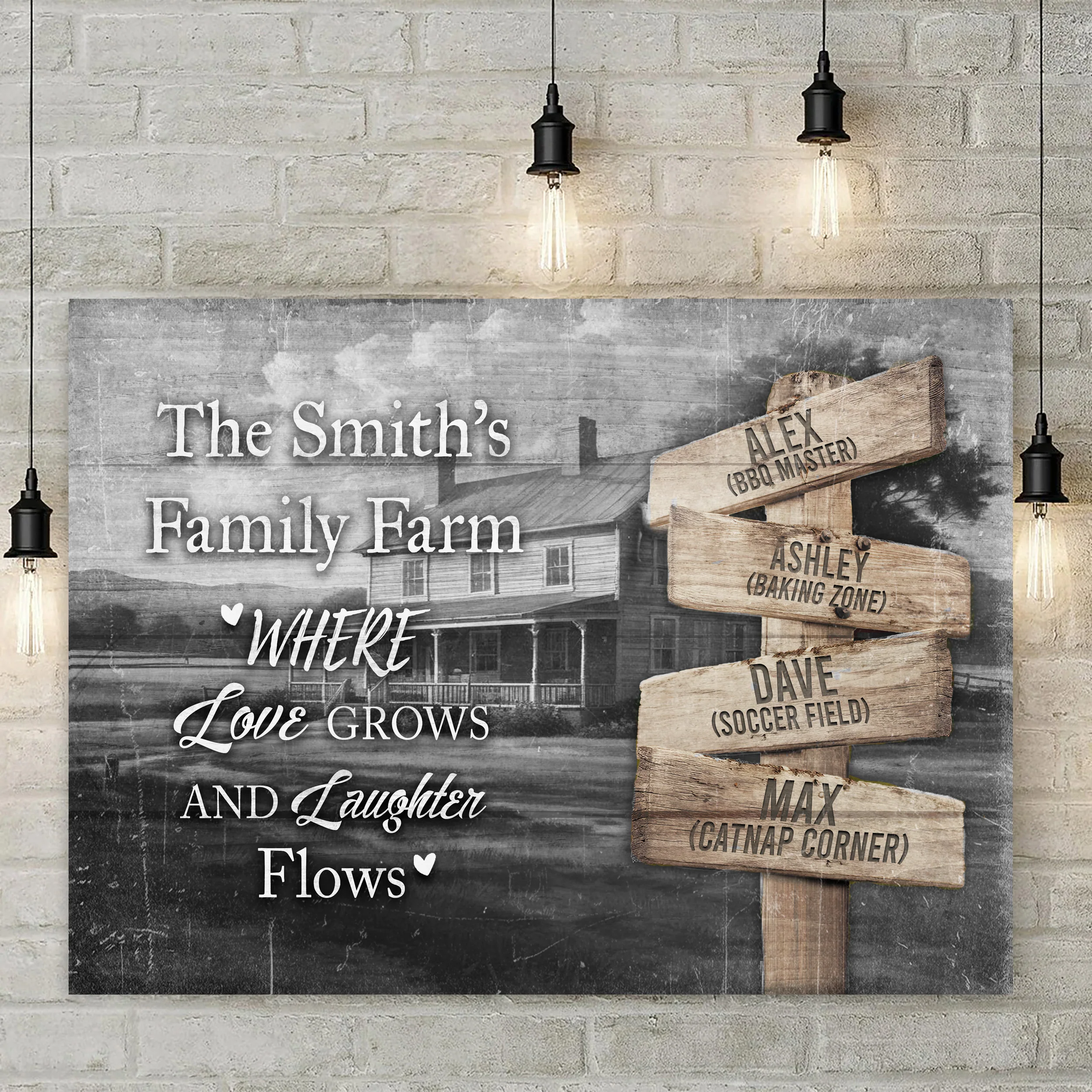 Direction Of Our Lives Family Farm Names Sign II - Image 2