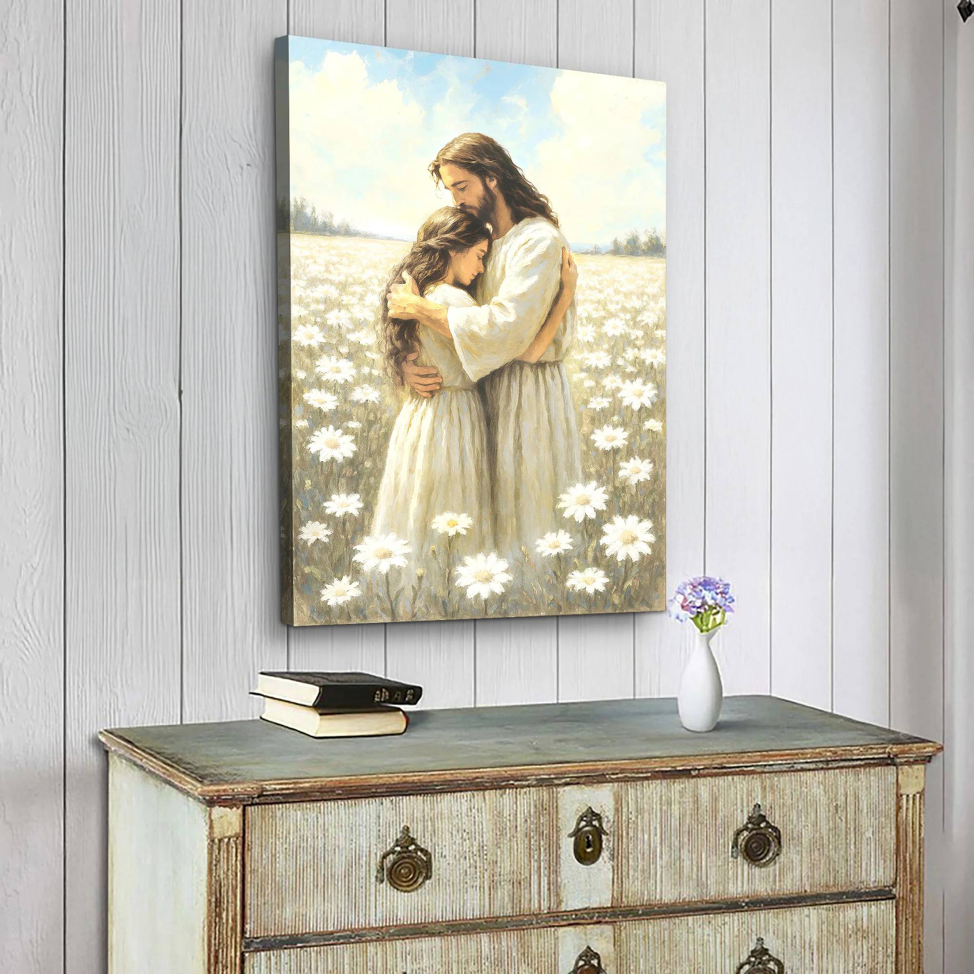 Divine Embrace of Grace Faith Wall Art - Image 2