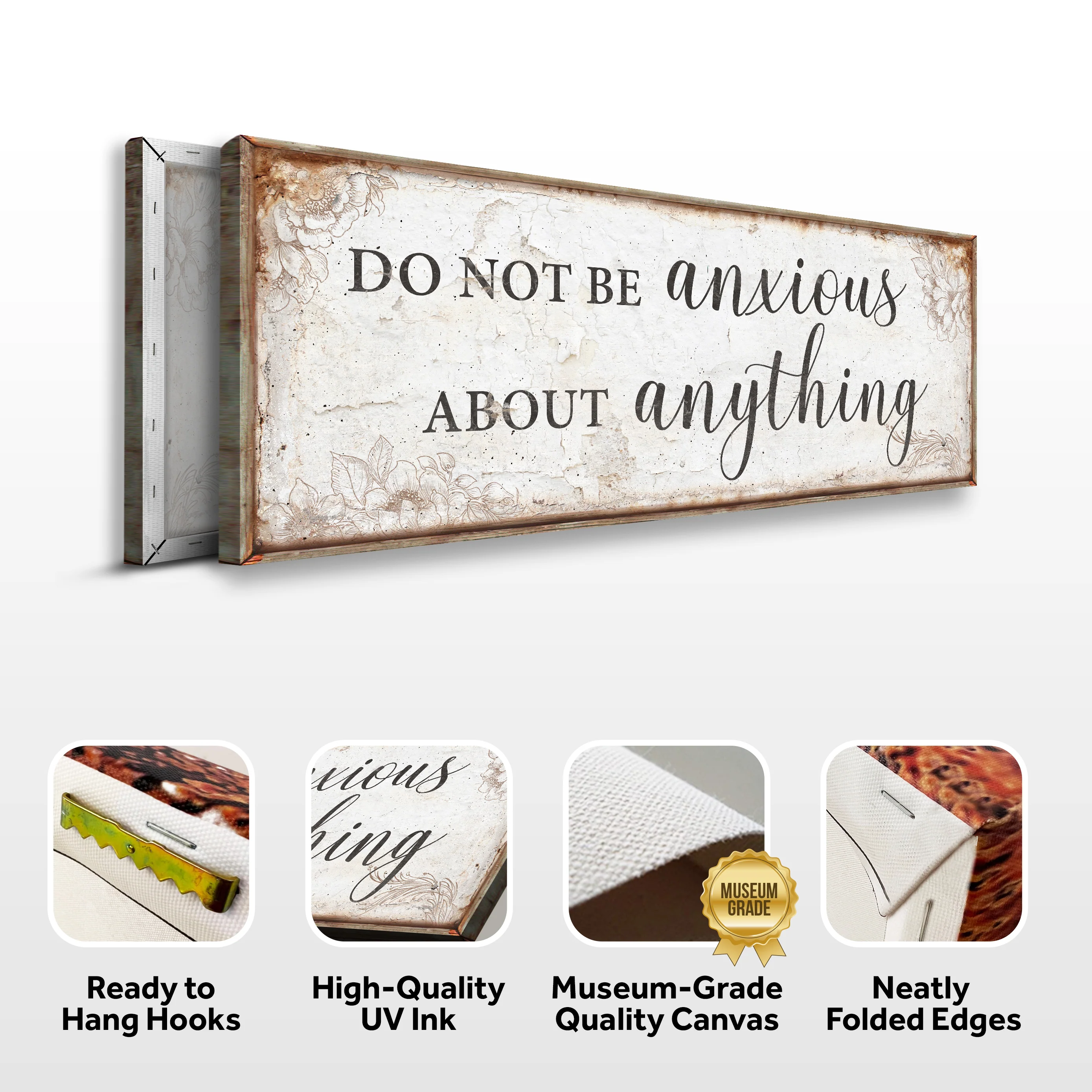 Do Not Be Anxious About Anything Faith Sign - Image 6