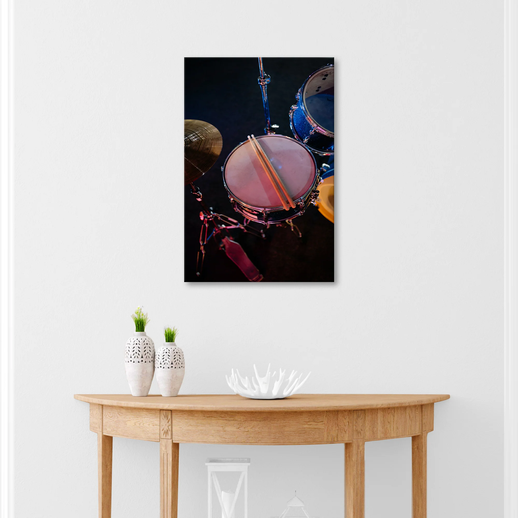 Drums Modern Canvas Wall Art - Image 3