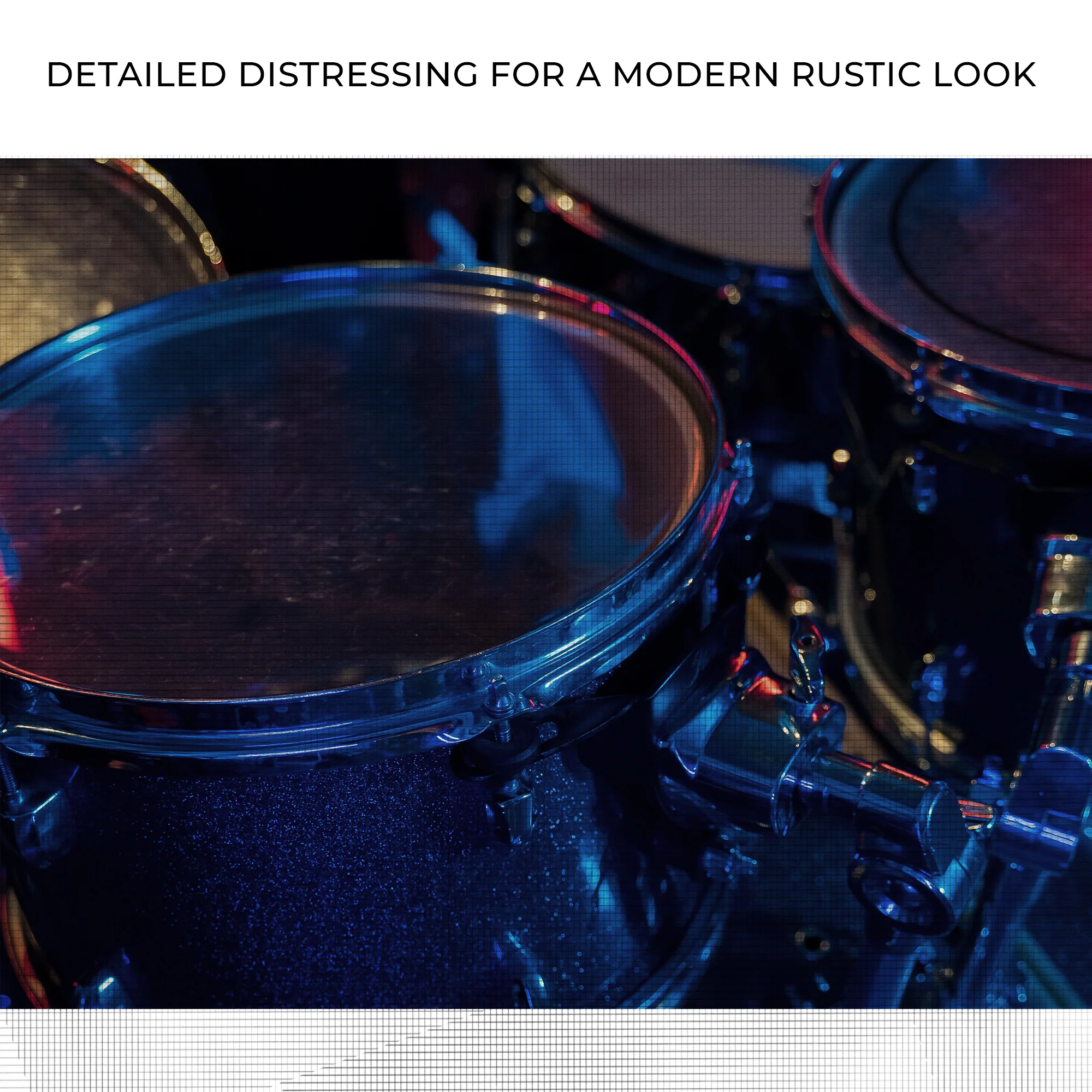 Drums Up Close Canvas Wall Art - Image 4
