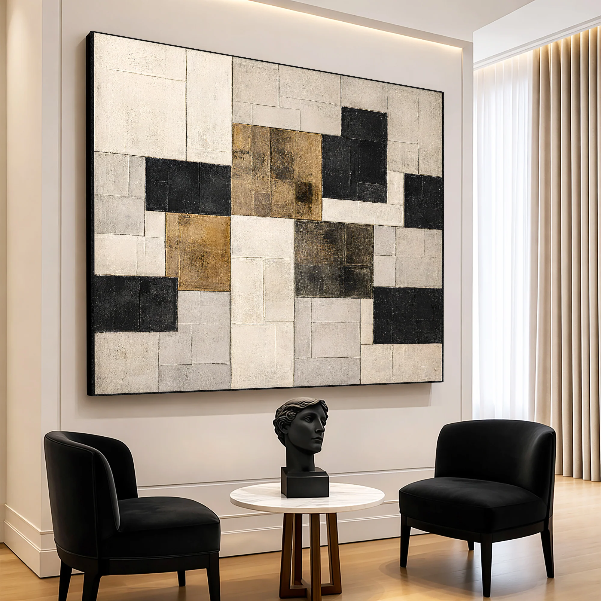 Earthtone Harmony Wall Art - Image 2