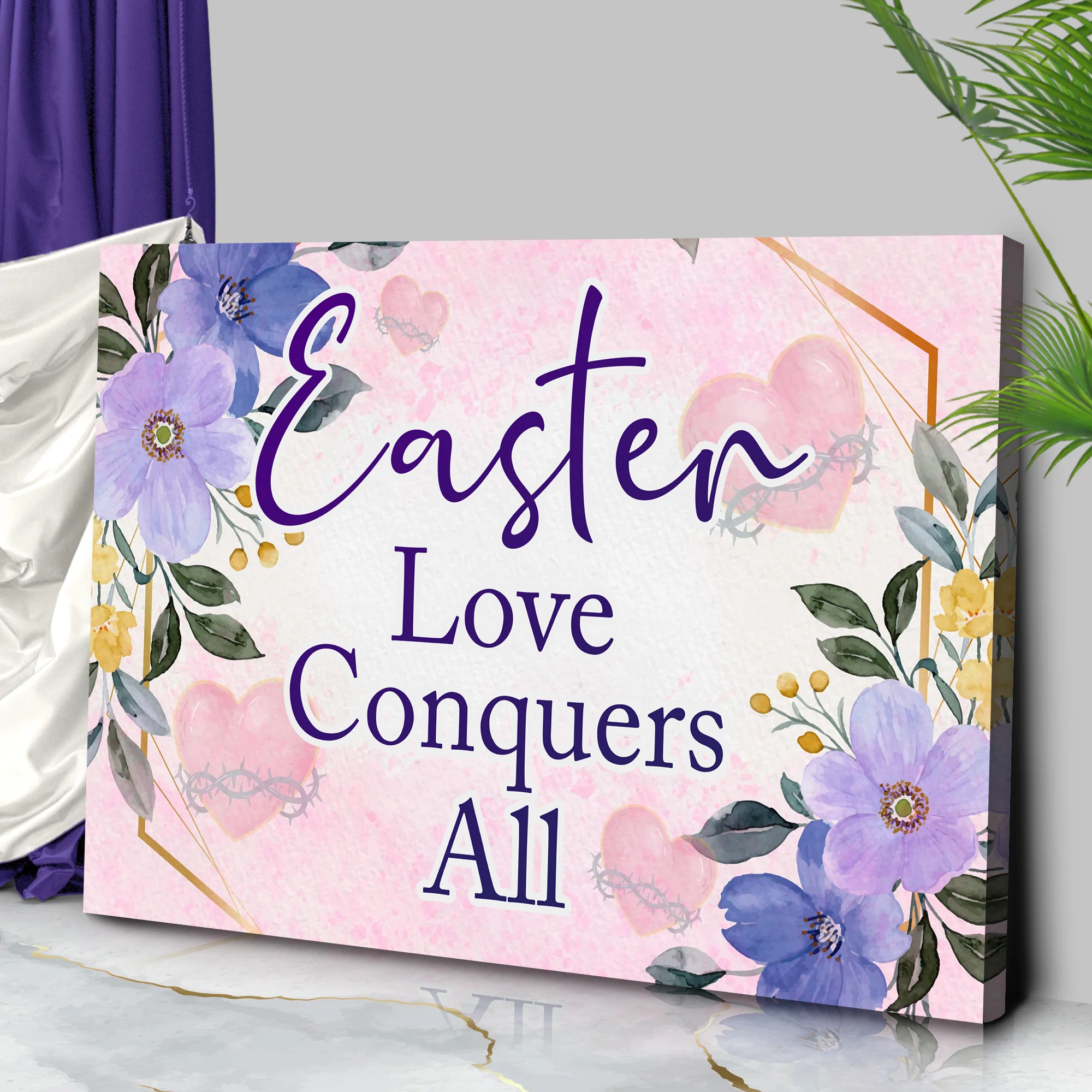 Easter Love Conquers All Sign - Image 3