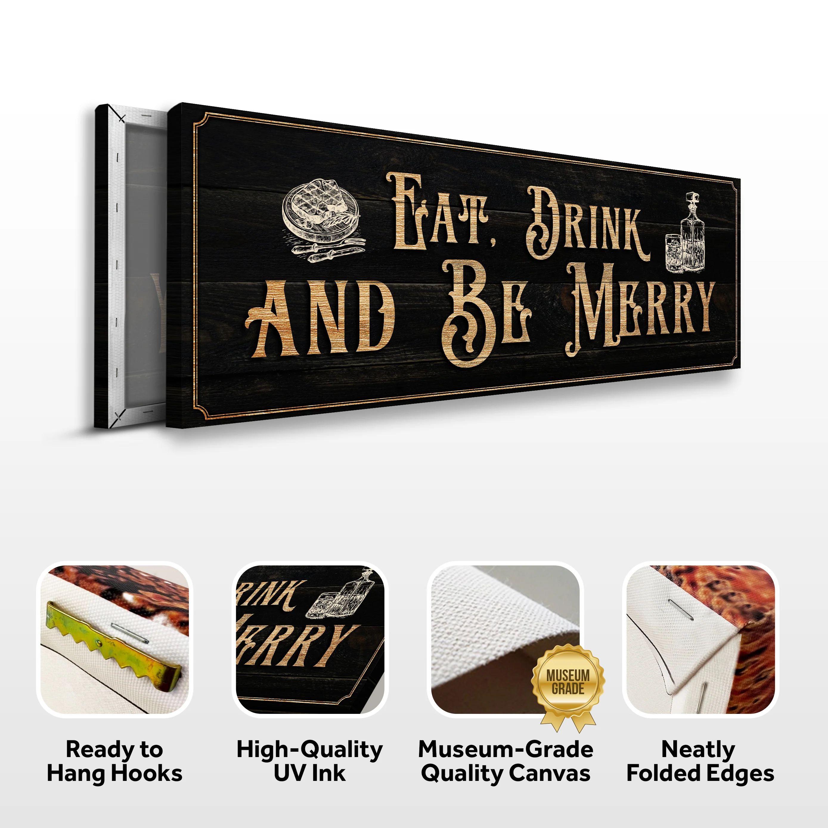 Eat, Drink And Be Merry Family Sign - Image 7