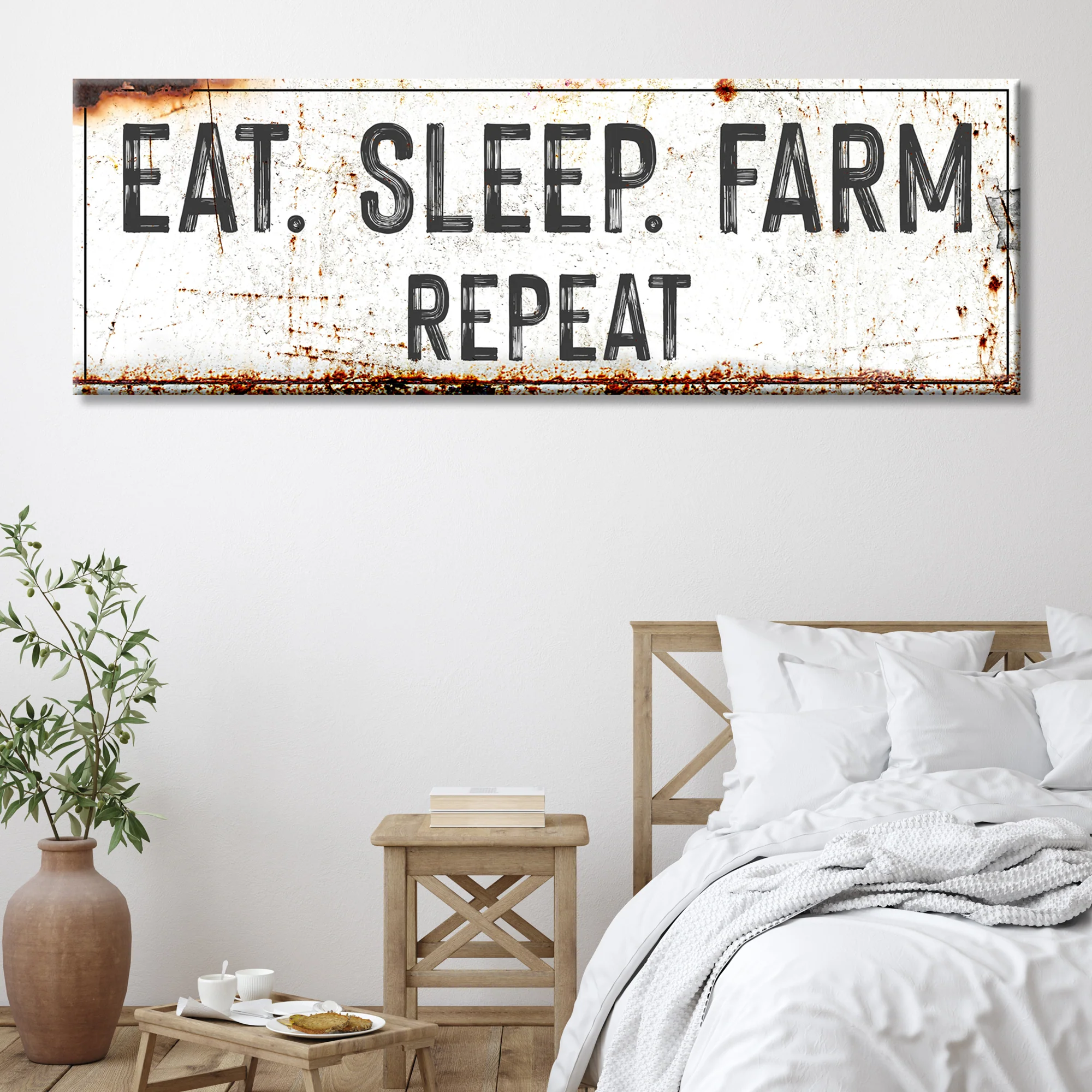 Eat Sleep Farm Repeat Sign - Image 2