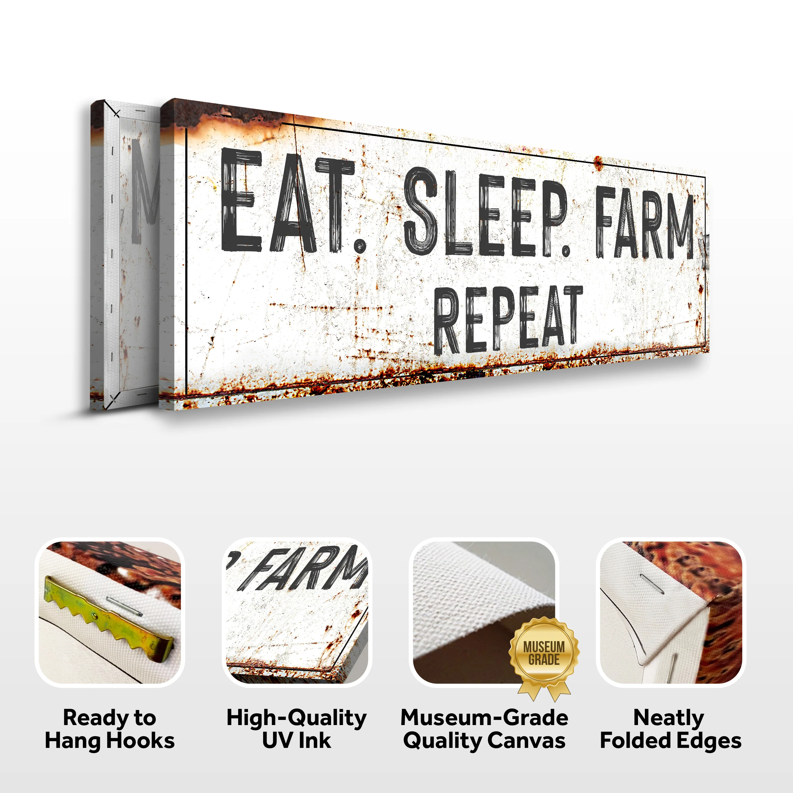 Eat Sleep Farm Repeat Sign - Image 3