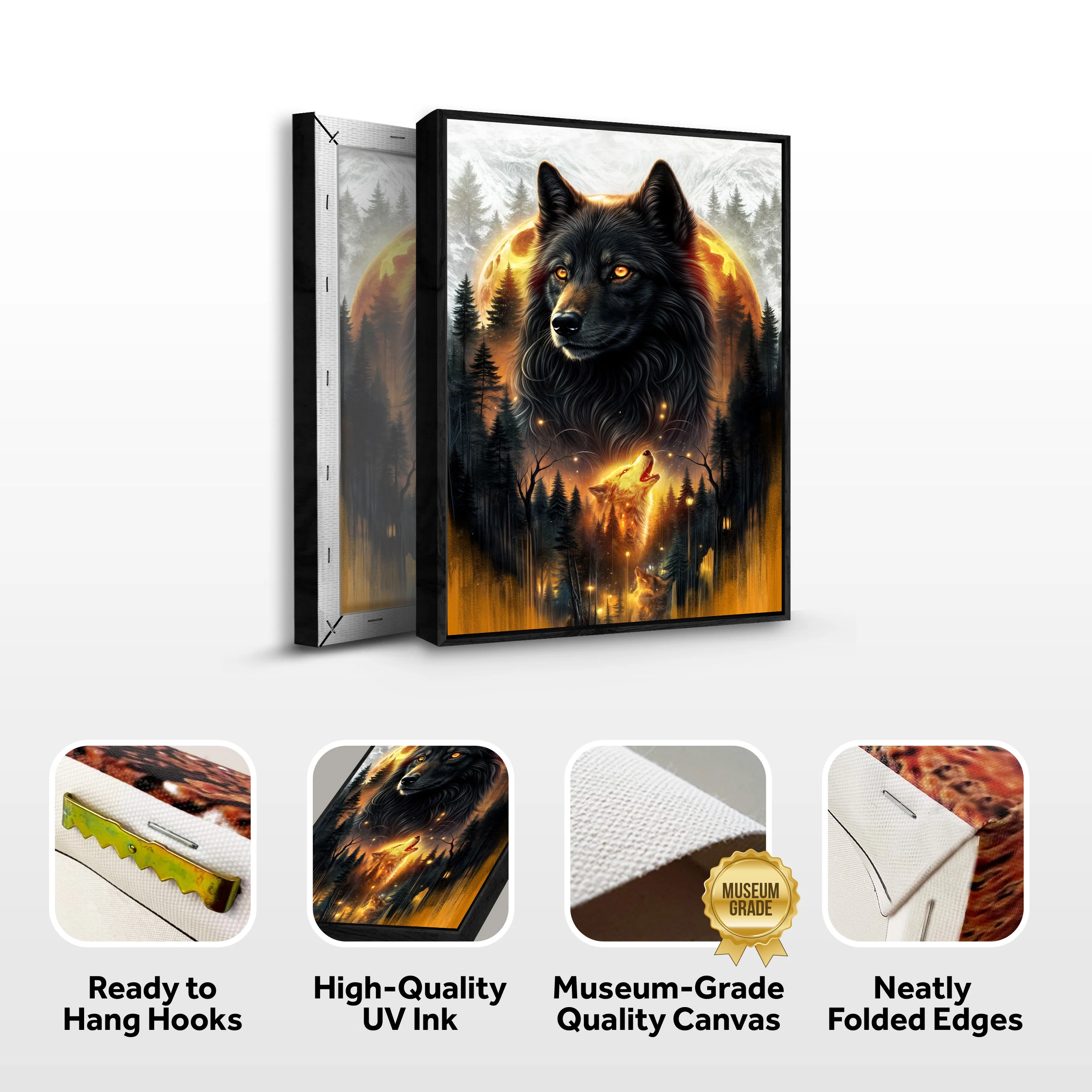 Eclipse of the Alpha Wolf Wall Art - Image 8