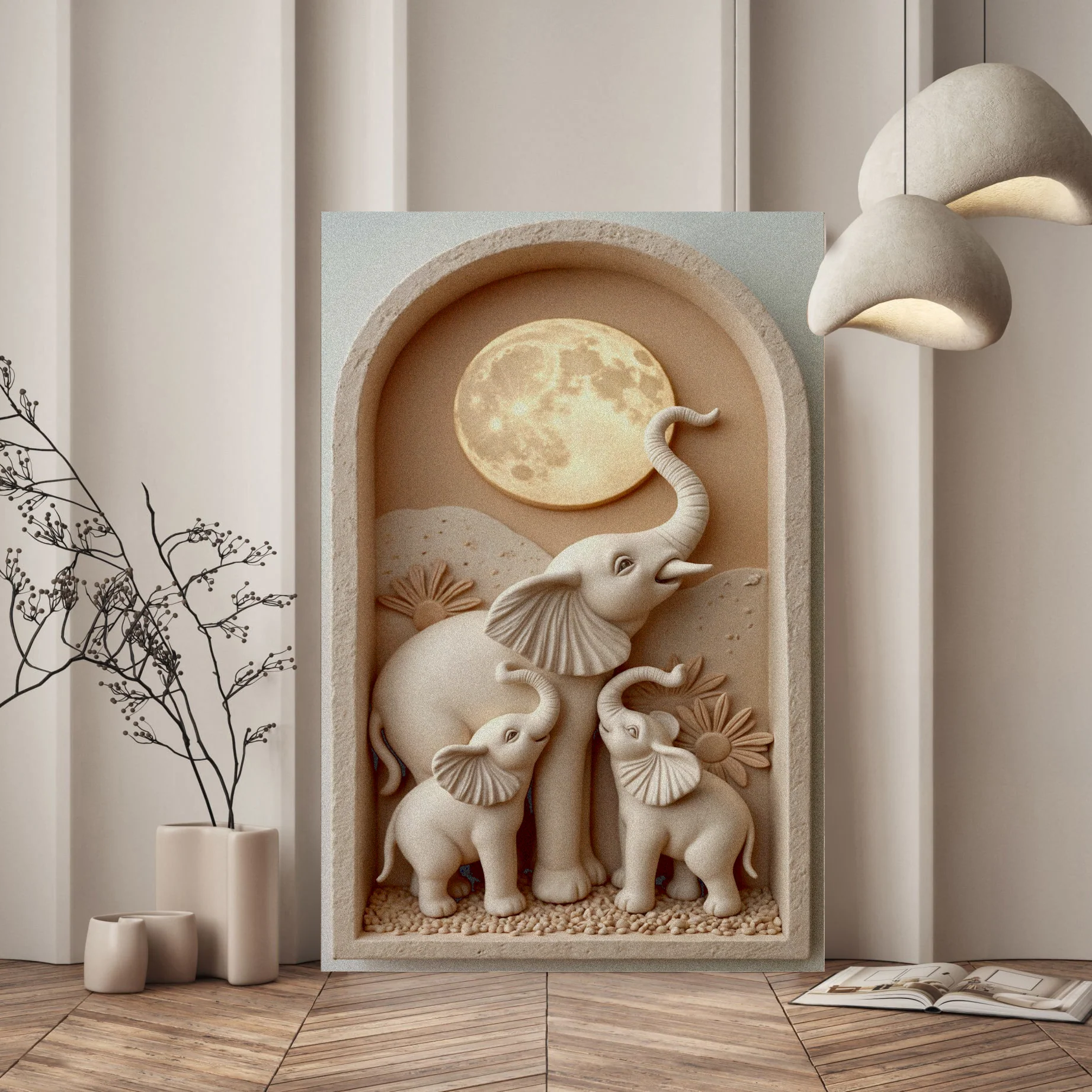 Elephant Harmony Wall Art - Image 3