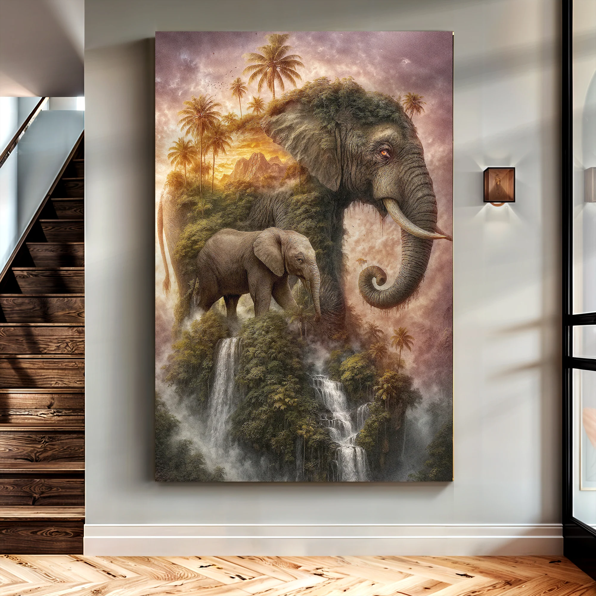 Elephant Jungle Majesty Wall Art - Image 3