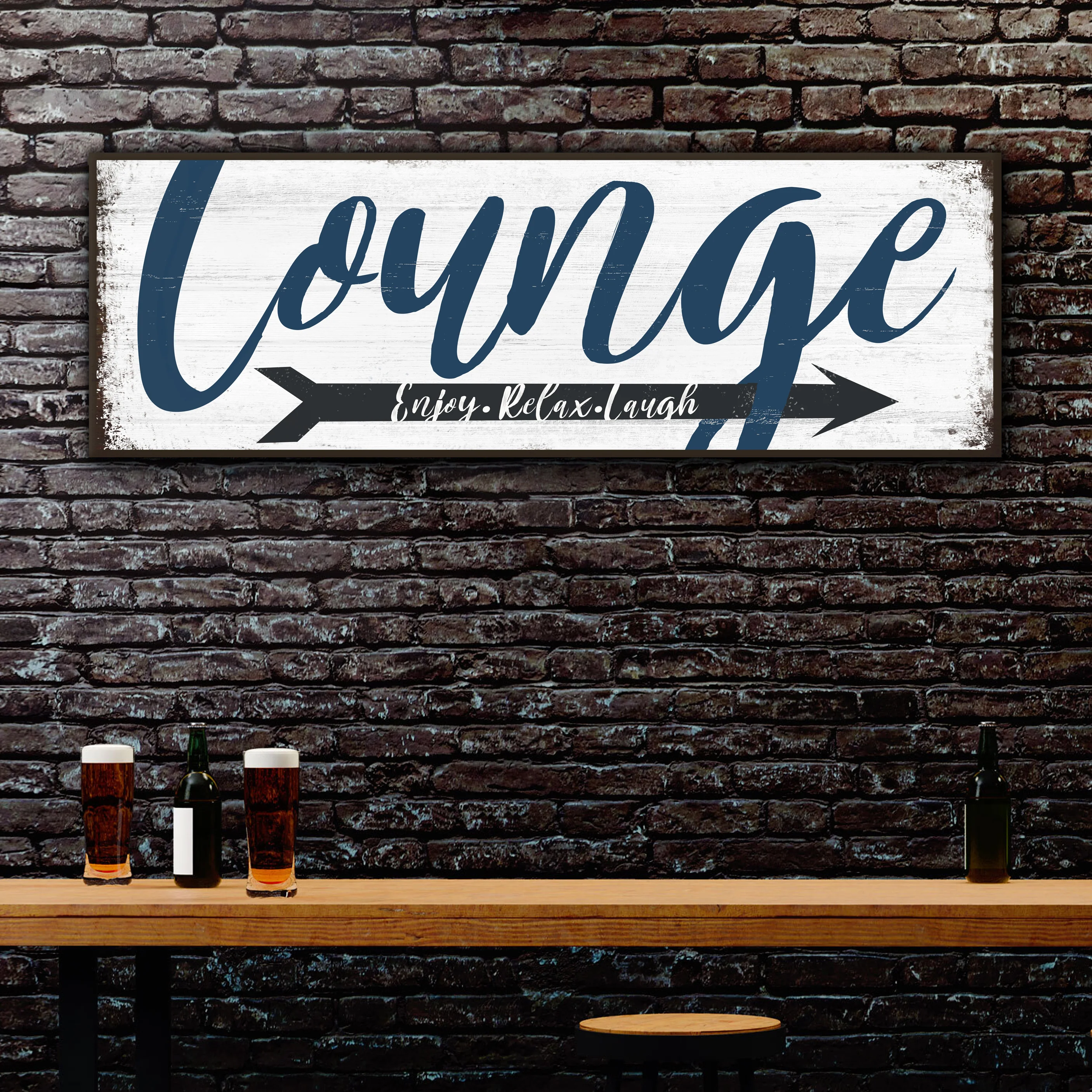 Enjoy Relax Laugh Lounge Sign - Image 3