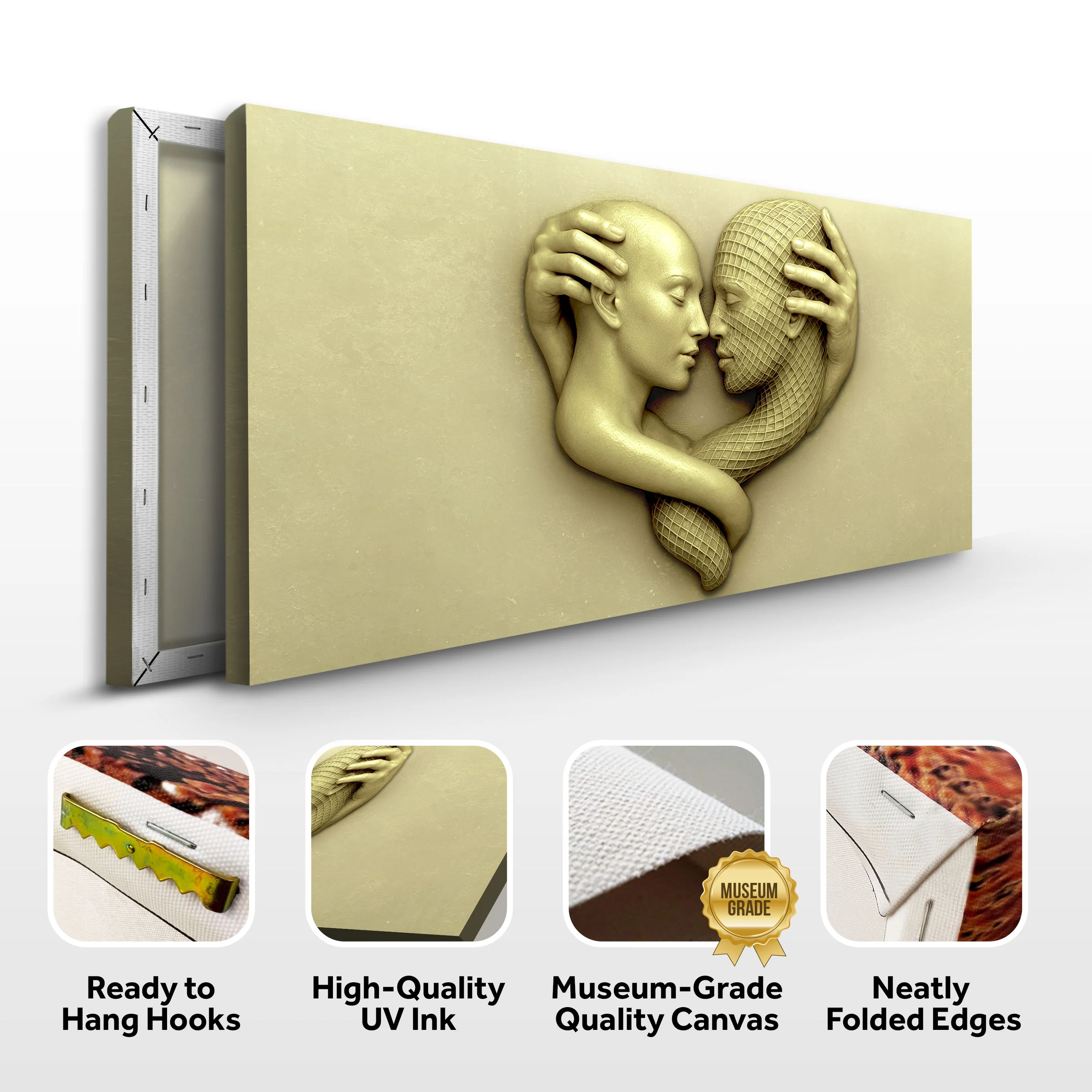 Eternal Love Figure Abstract Wall Art - Image 8