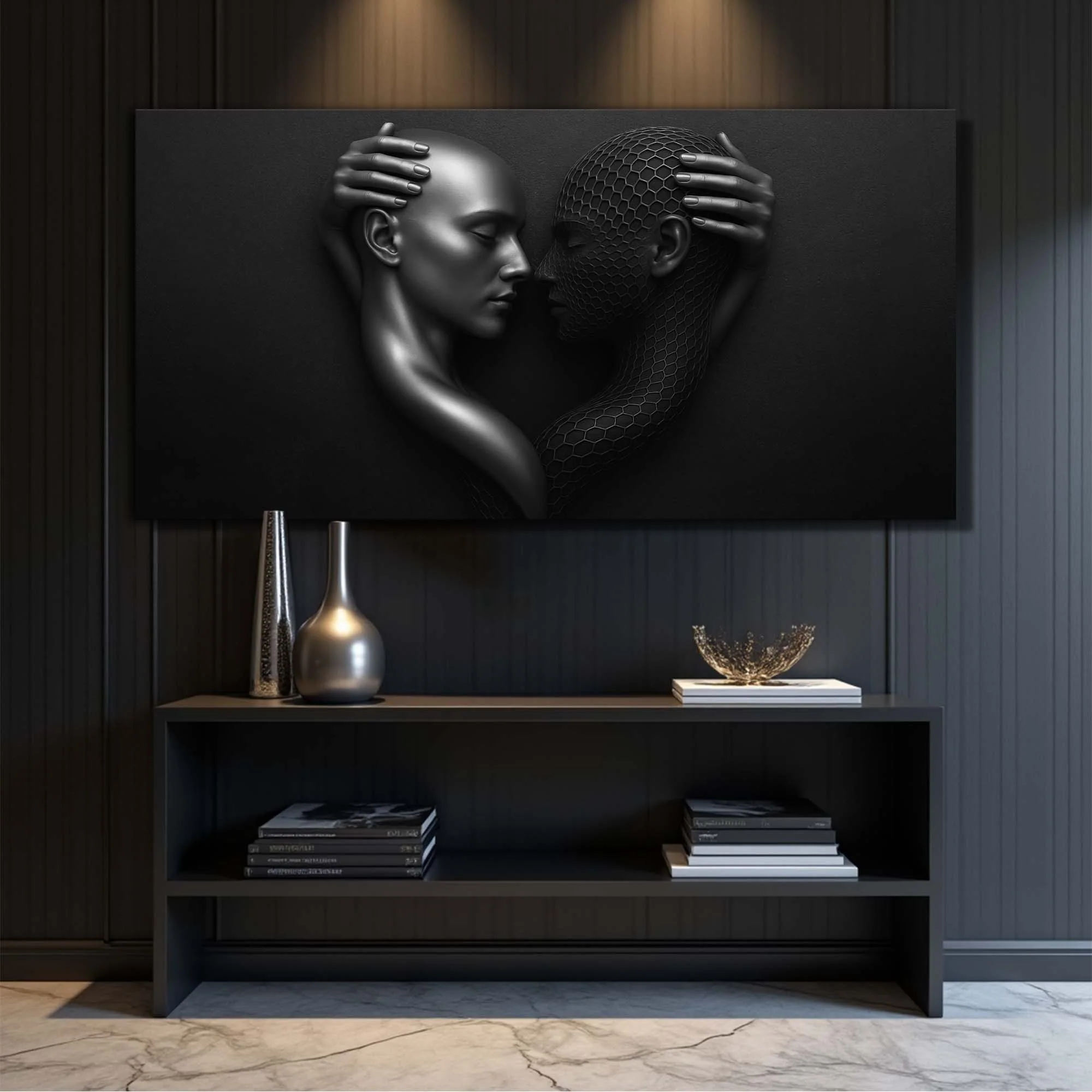 Eternal Love Figure Abstract Wall Art III - Image 5