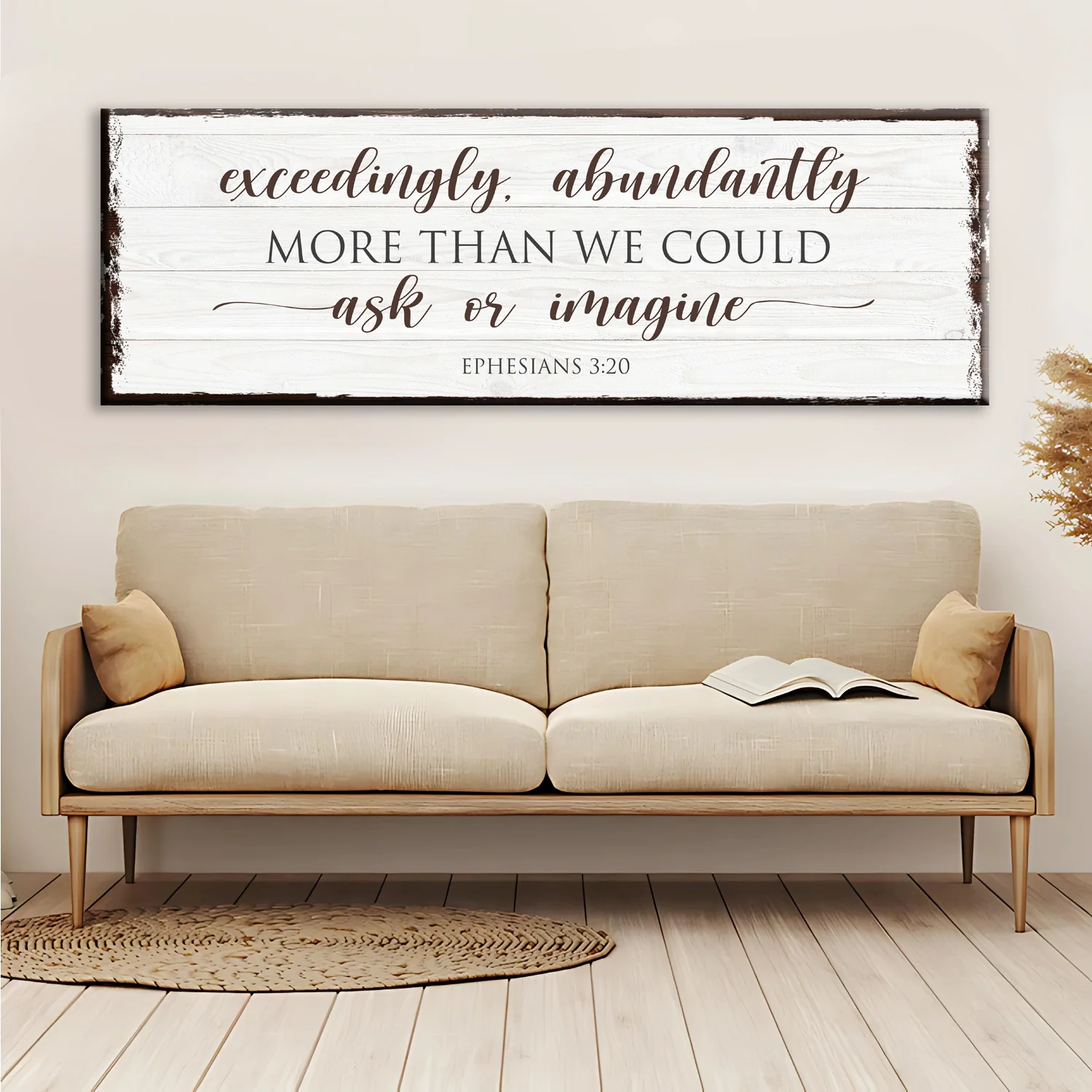 Exceedingly, Abundantly More Than We Could Ask Or Imagine Faith Sign - Image 2