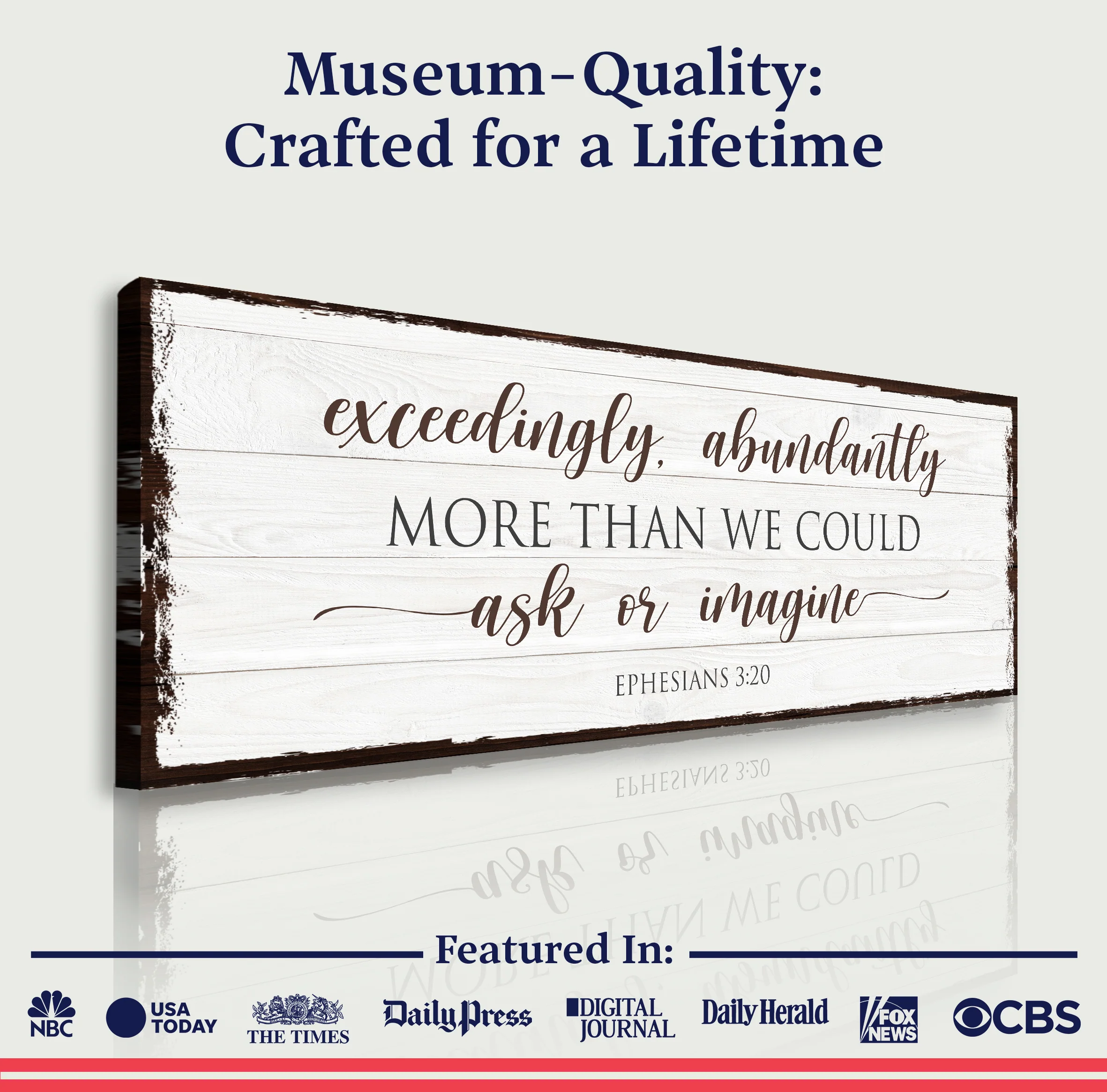 Exceedingly, Abundantly More Than We Could Ask Or Imagine Faith Sign - Image 4