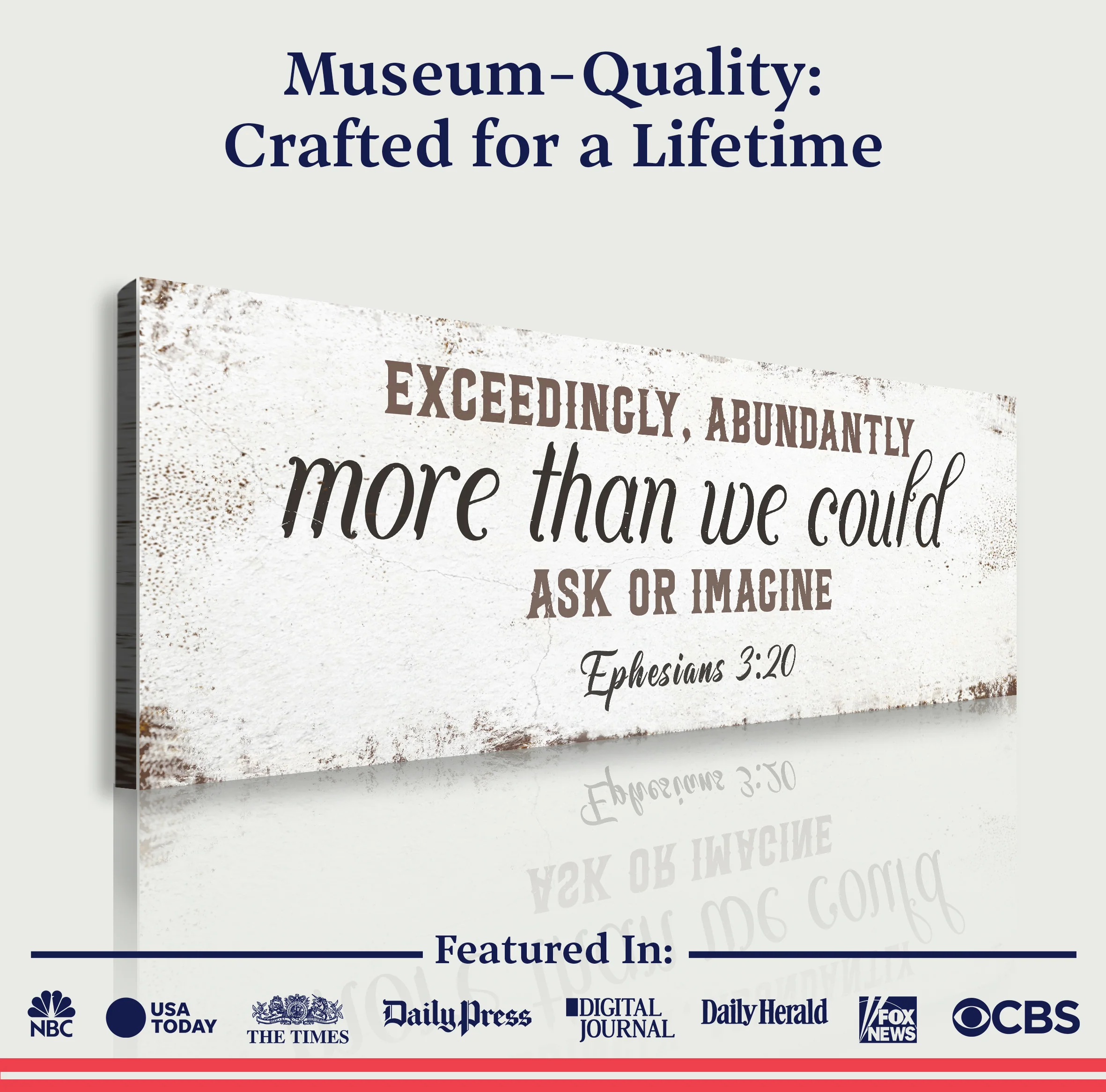 Exceedingly, Abundantly More Than We Could Ask Or Imagine Faith Sign II - Image 4
