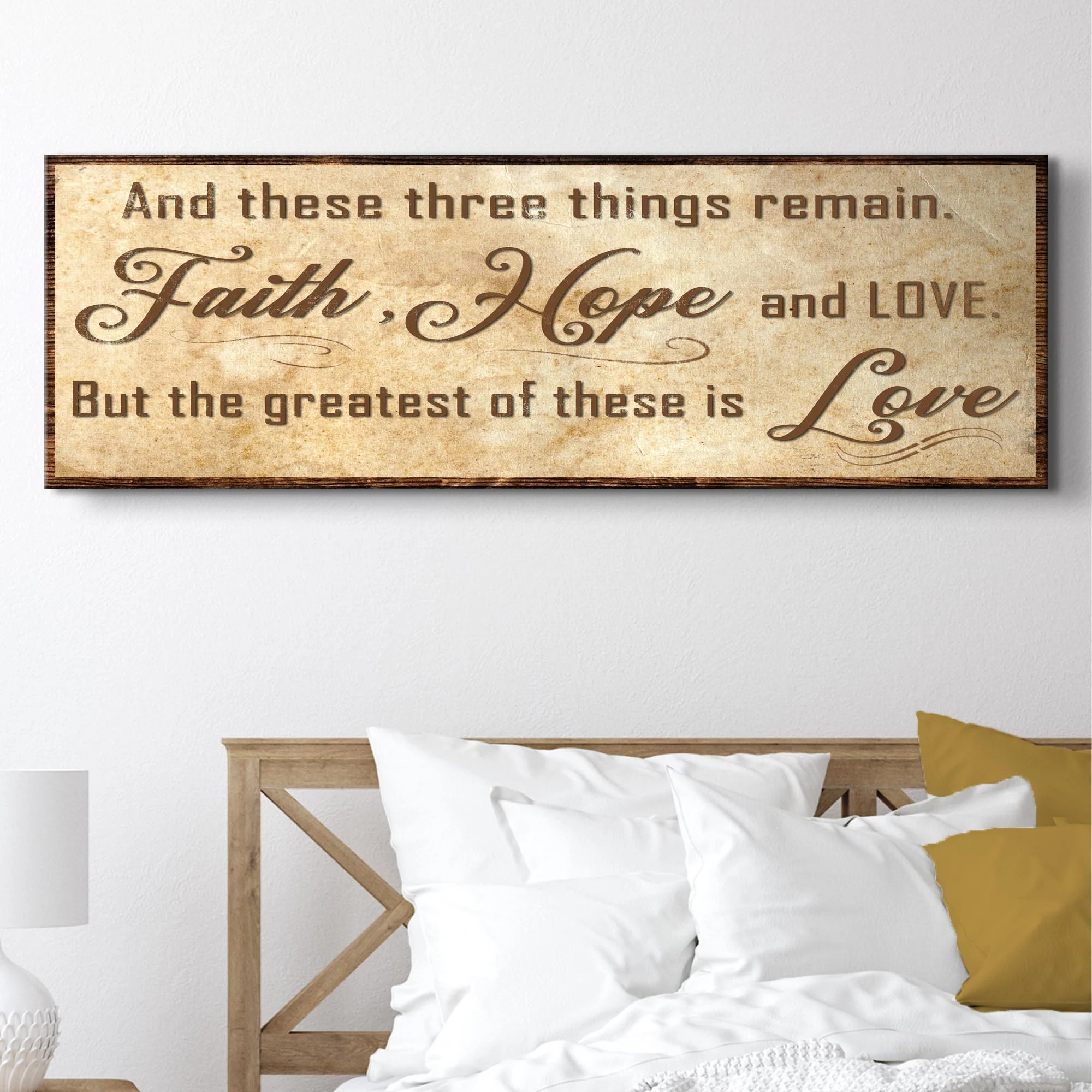 Faith, Hope, And Love Sign - Image 2