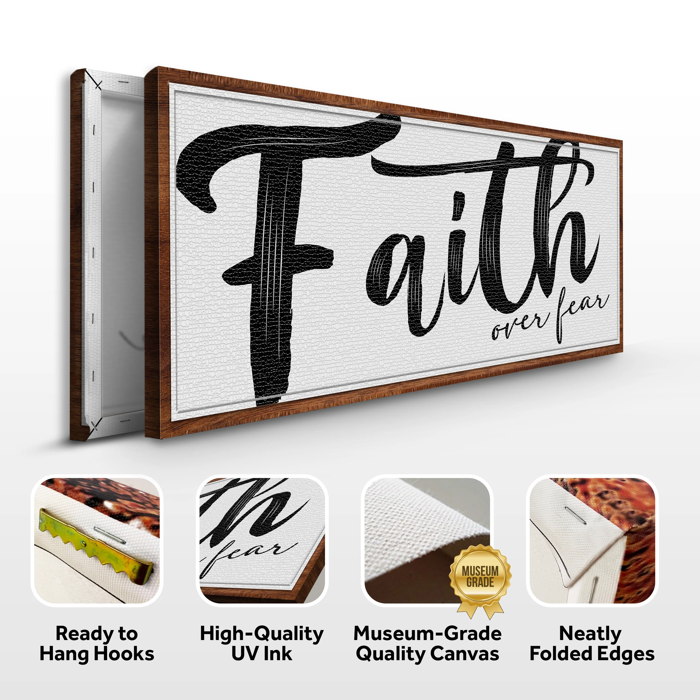 Faith Over Fear Faith Sign II - Image 6