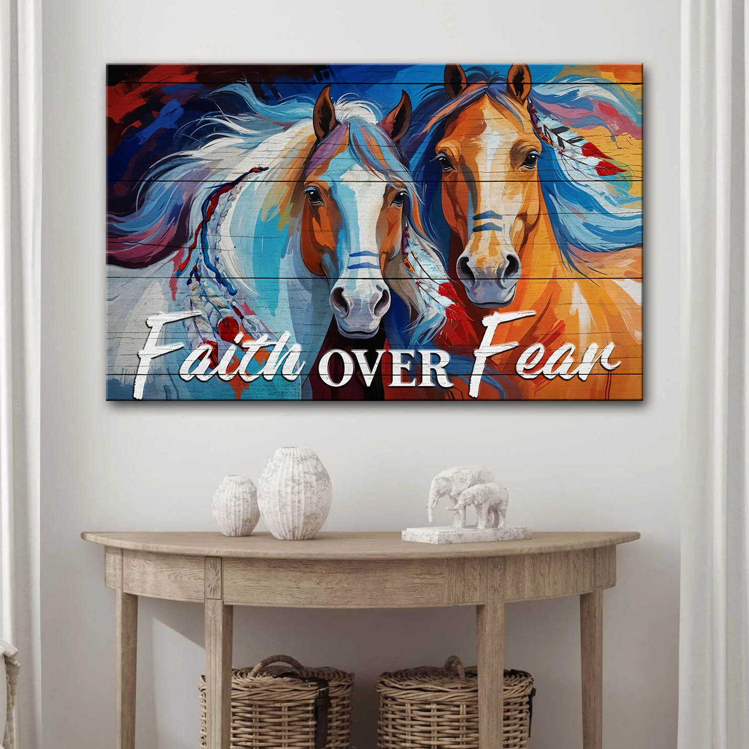 Faith Over Fear Faith Sign IV - Image 3