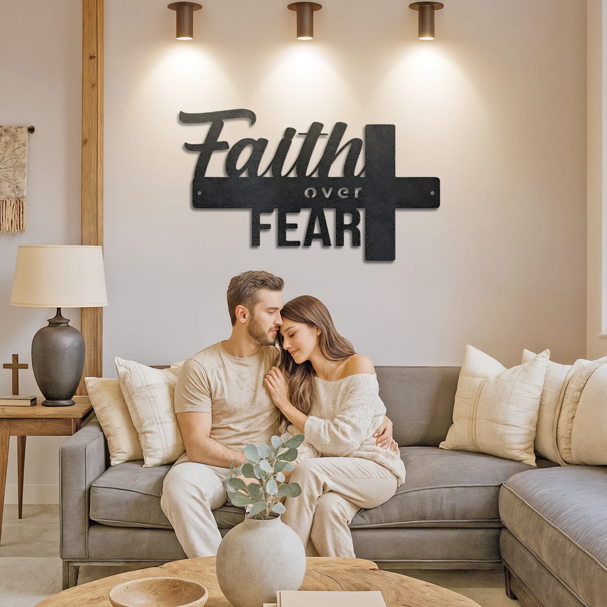 Faith Over Fear- Steel Sign - Image 5