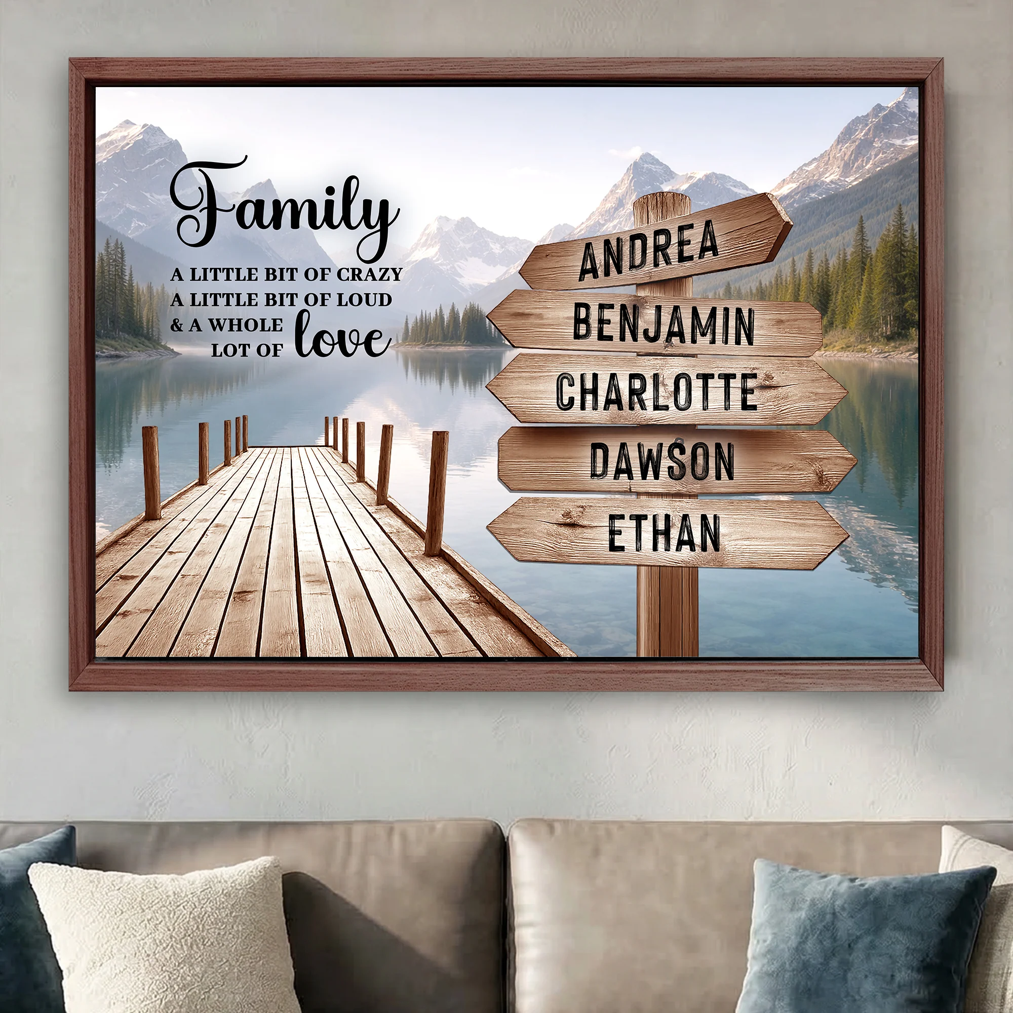 Family A Whole Lot Of Love Wall Sign - Image 16