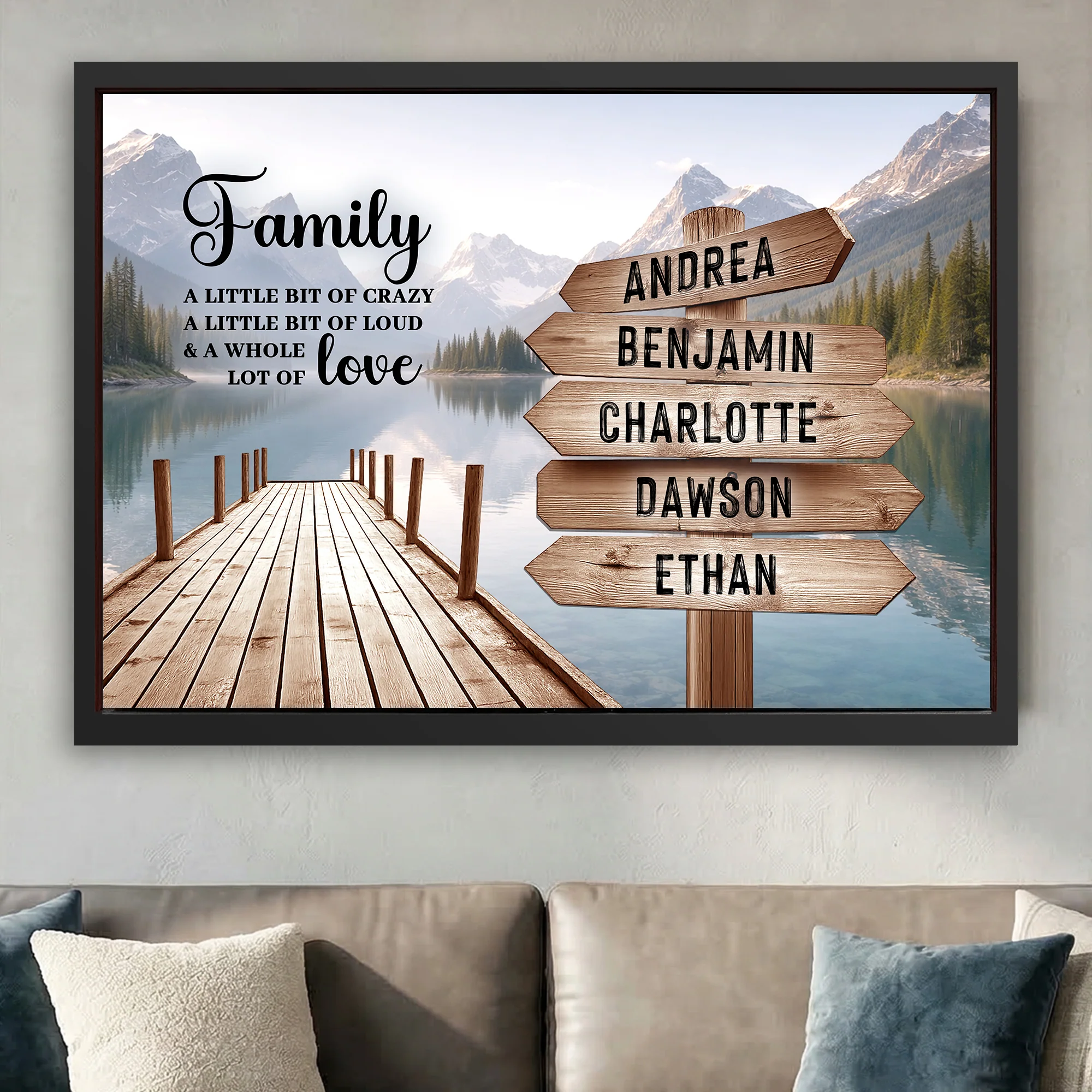 Family A Whole Lot Of Love Wall Sign - Image 17