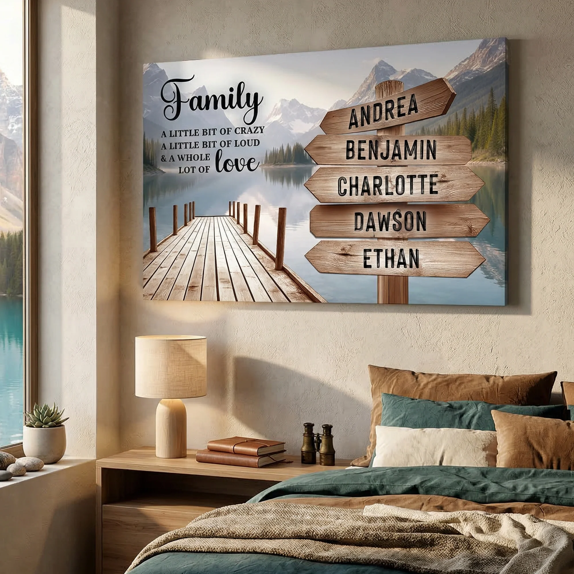 Family A Whole Lot Of Love Wall Sign - Image 3