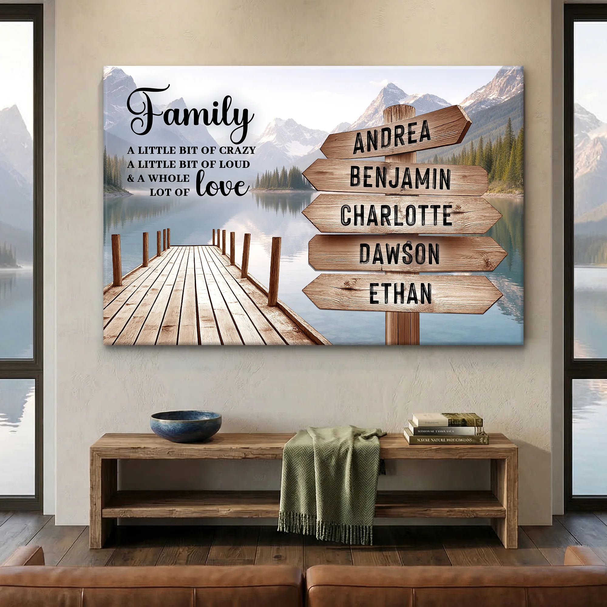 Family A Whole Lot Of Love Wall Sign - Image 4