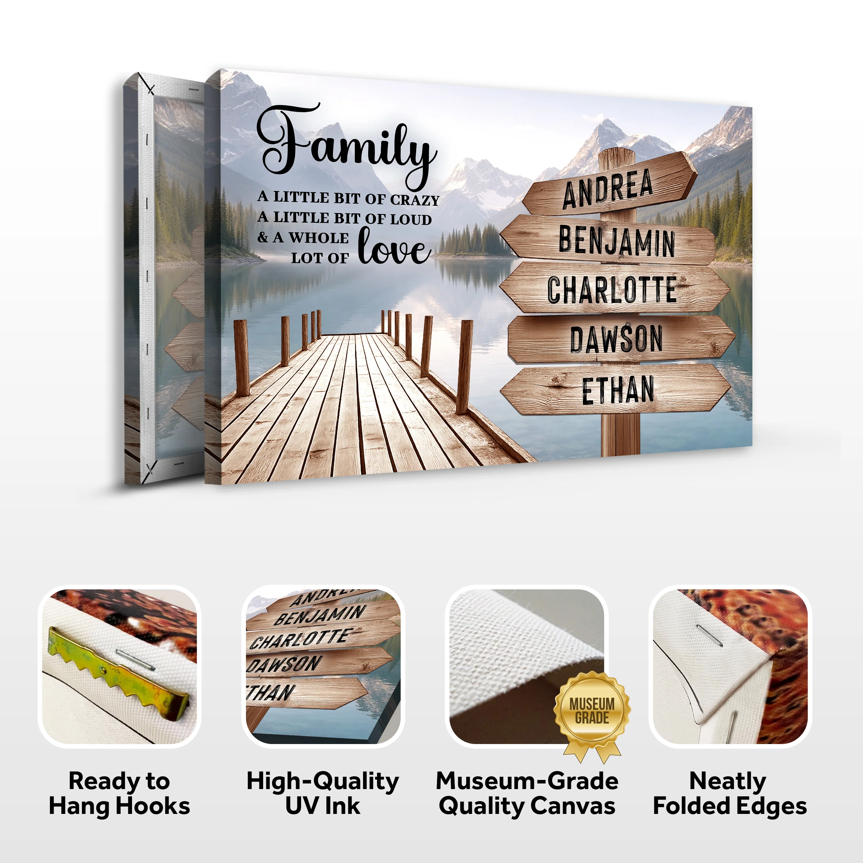 Family A Whole Lot Of Love Wall Sign - Image 9