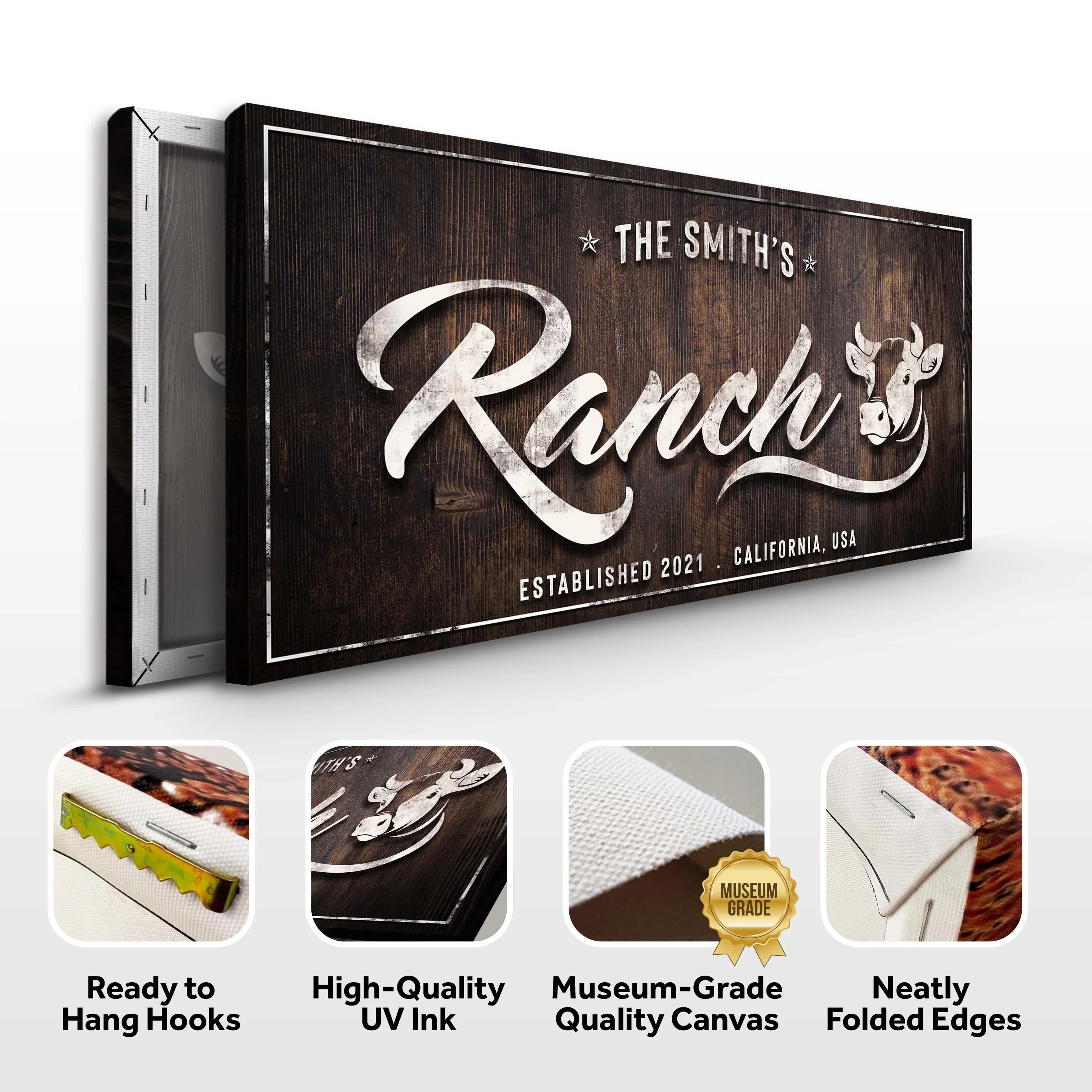 Family Cattle Ranch Sign - Image 4