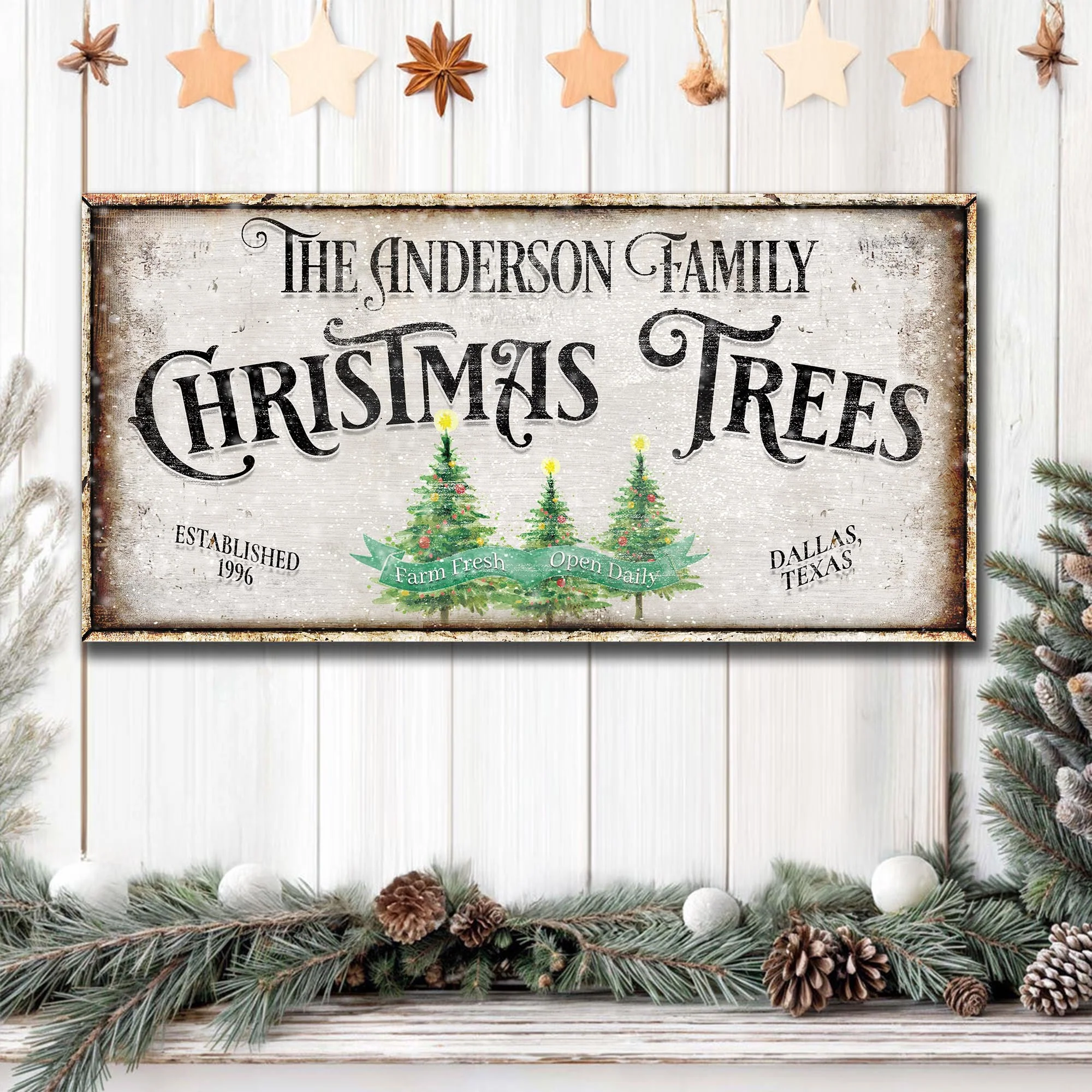 Family Christmas Tree Farm Sign III - Image 2