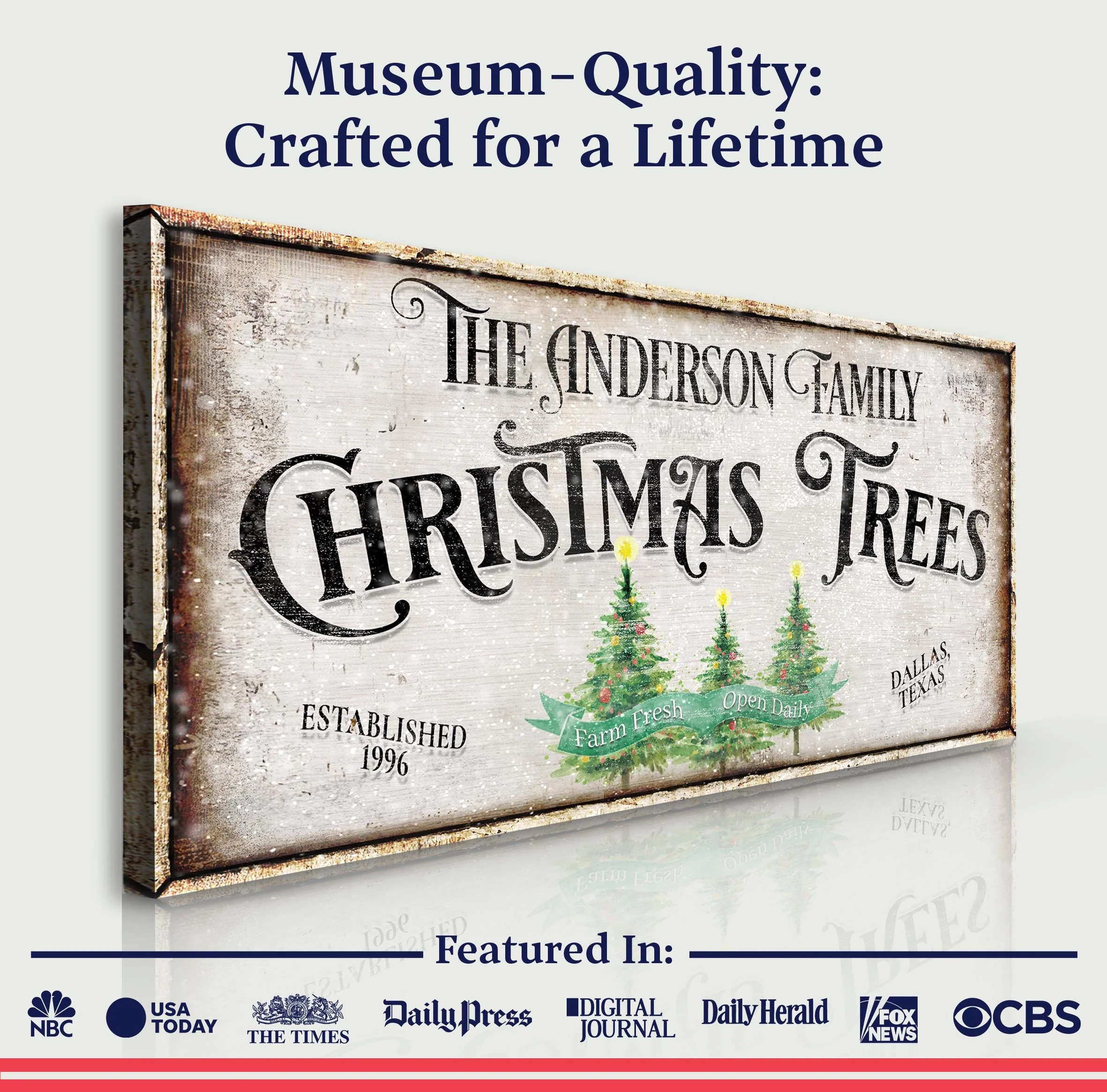 Family Christmas Tree Farm Sign III - Image 4