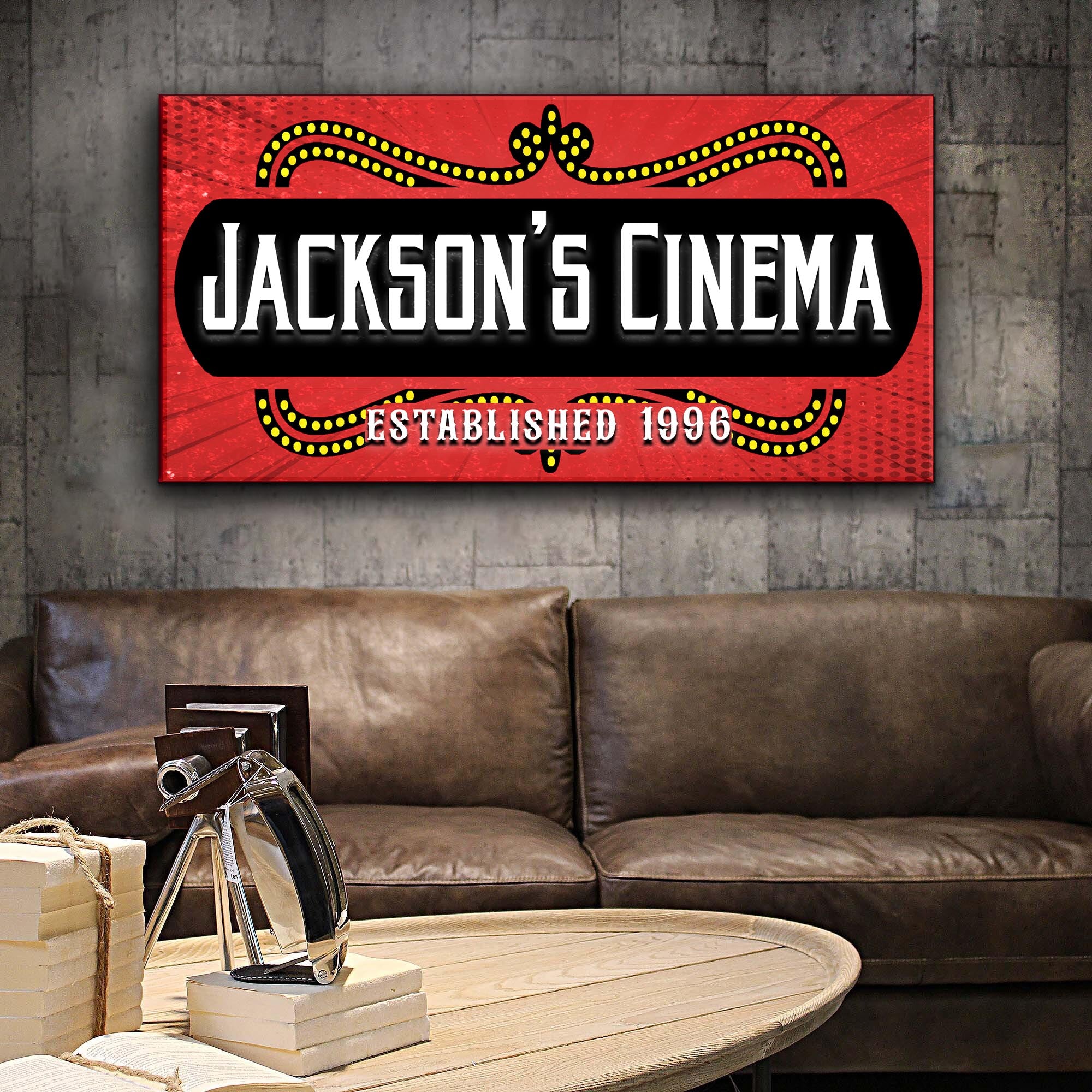 Family Cinema Sign III - Image 3