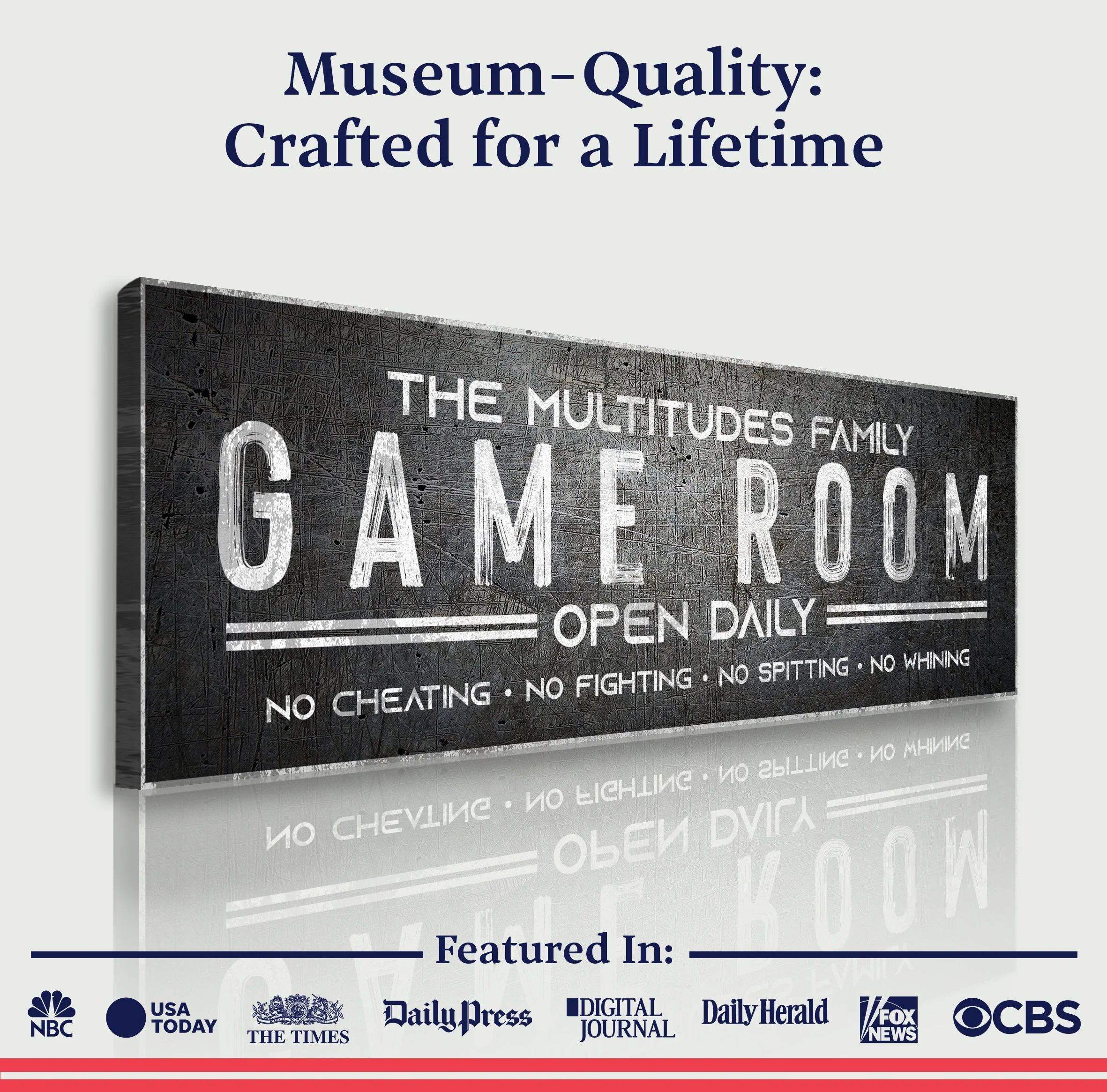 Family Game Room Sign - Image 3