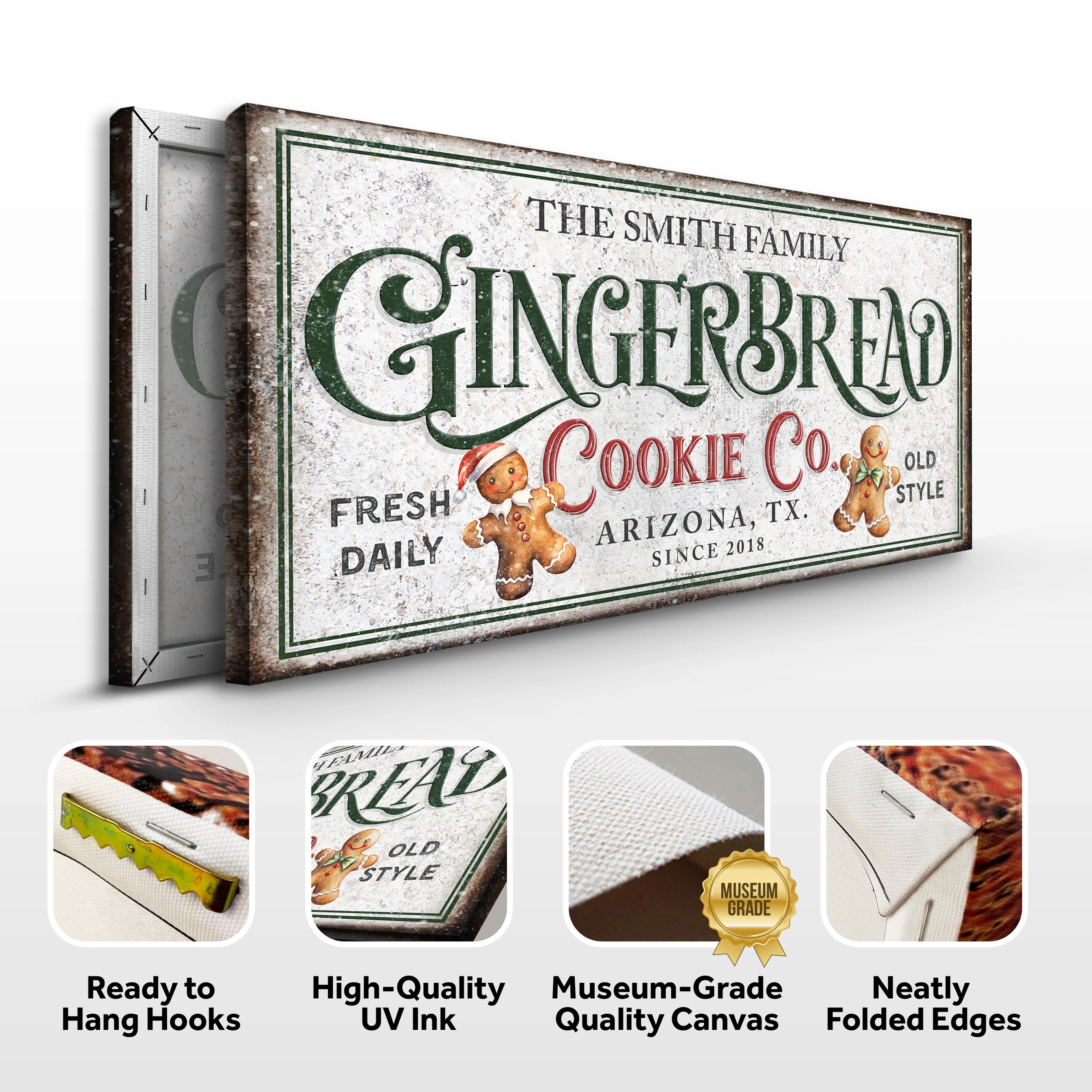 Family Gingerbread Bakery Christmas Sign II - Image 6