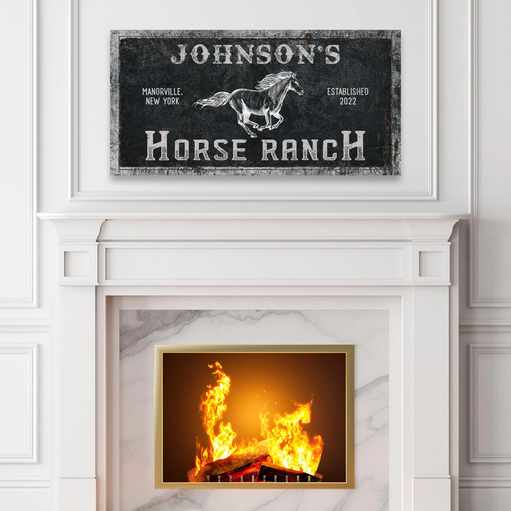 Family Horse Ranch Sign IV - Image 3