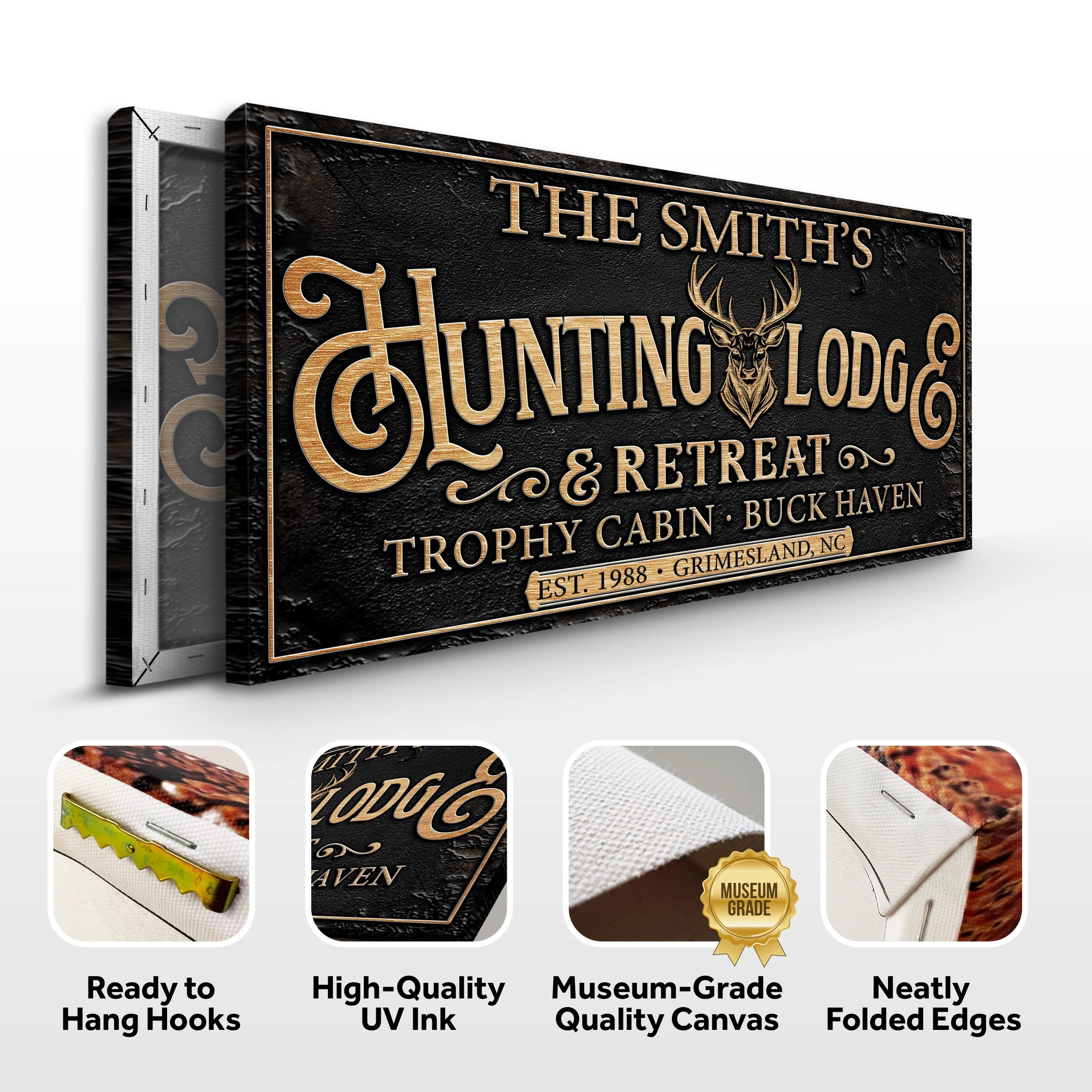 Family Hunting Lodge Retreat Sign - Image 6