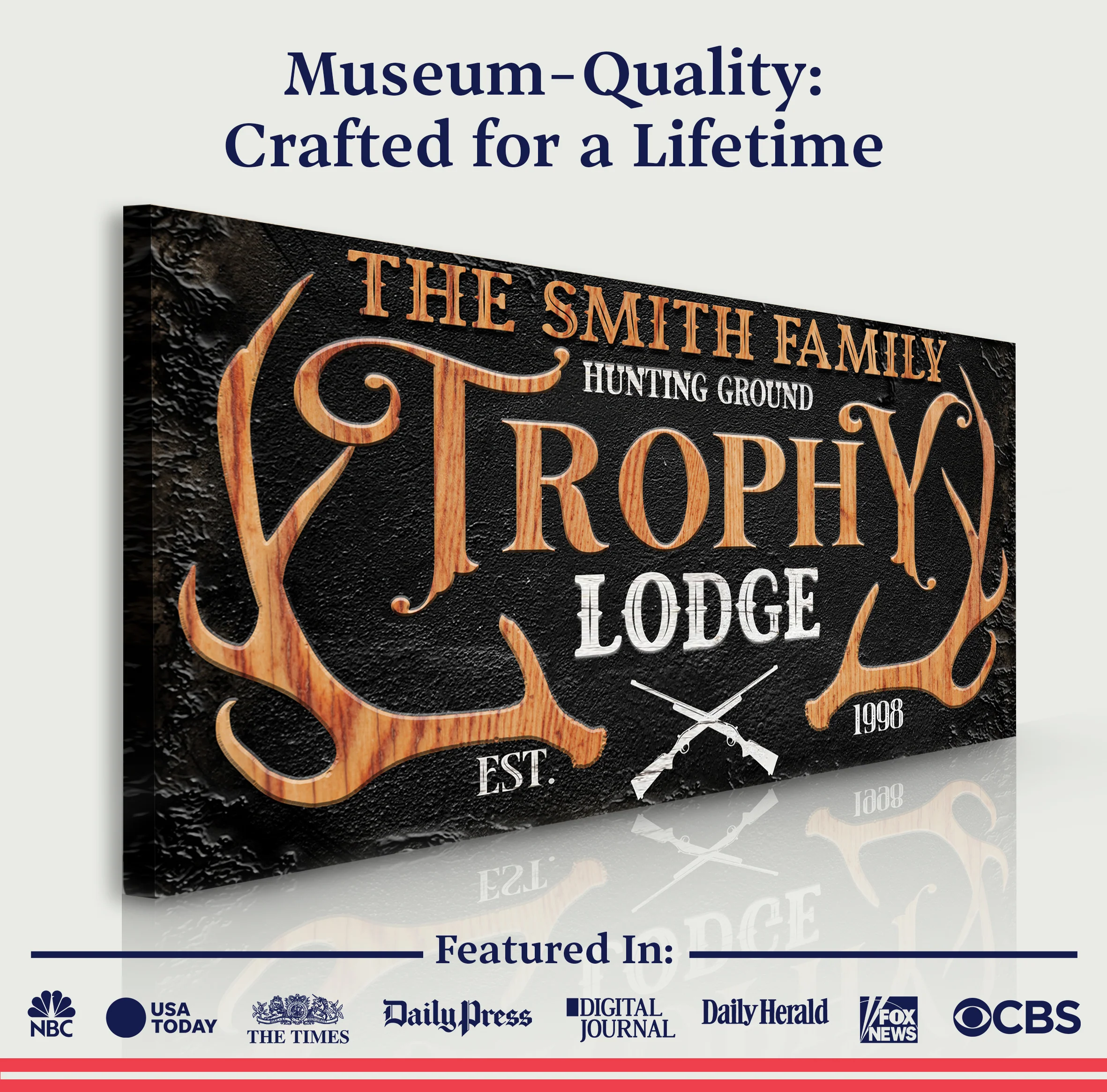 Family Hunting Trophy Lodge Sign - Image 4