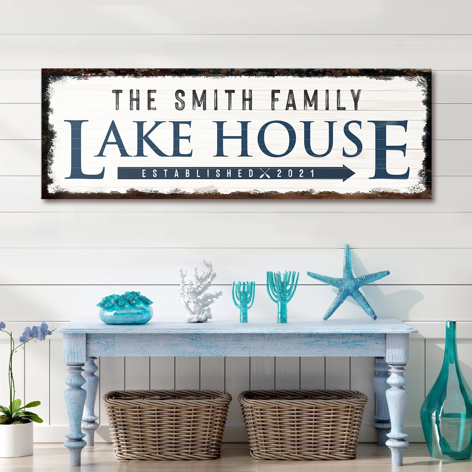Family Lake House Arrow Sign - Image 3