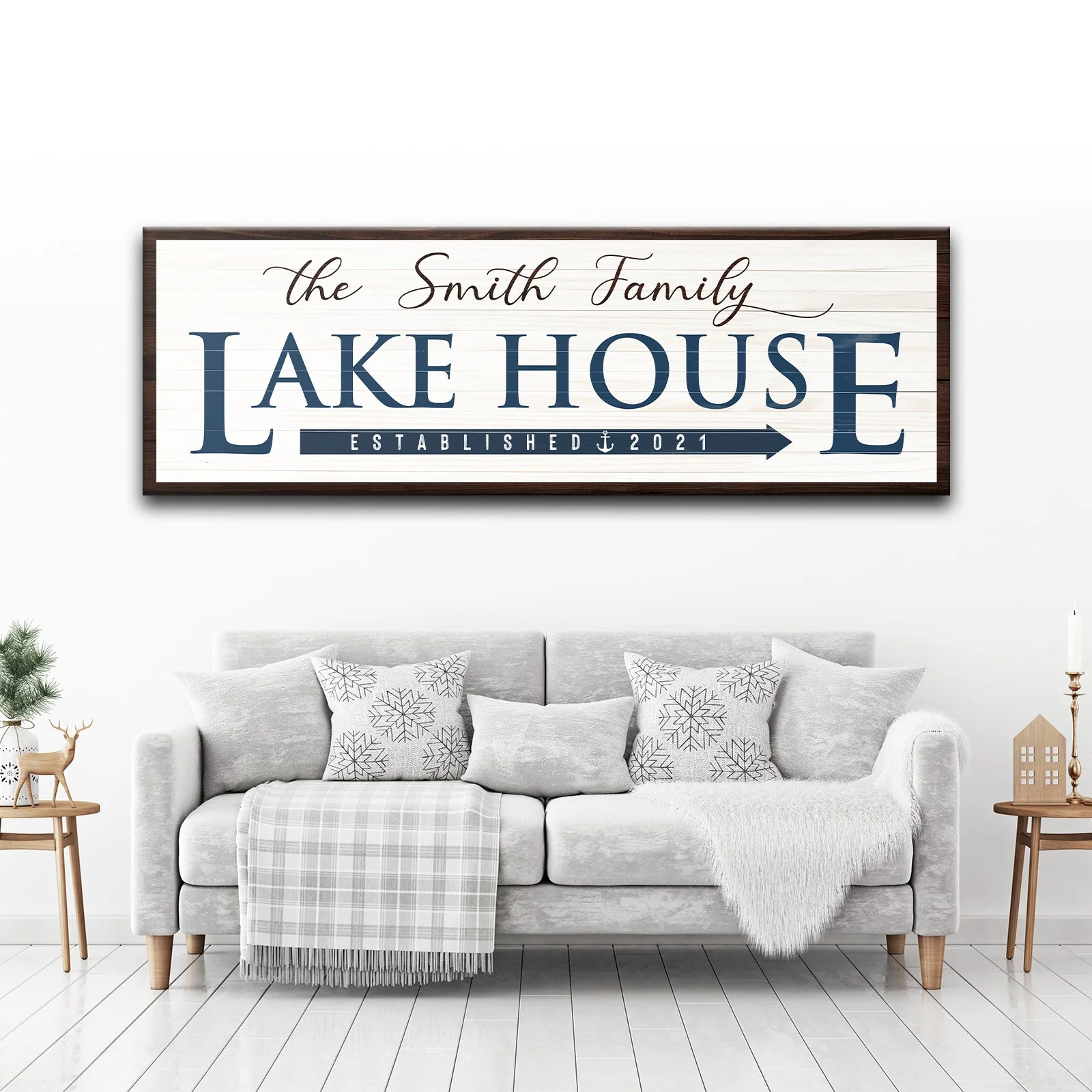Family Lake House Arrow Sign - Image 9
