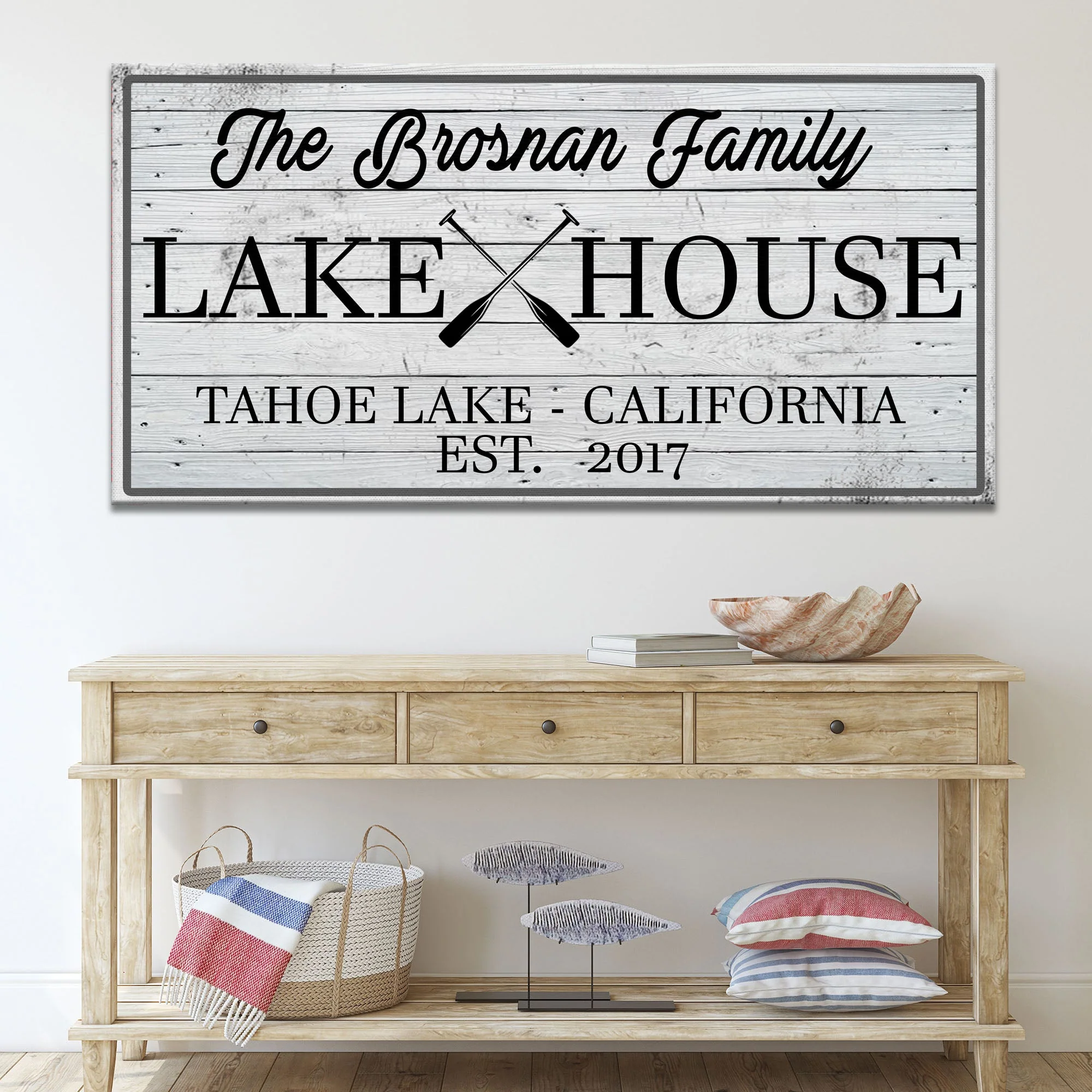 Family Lake House Paddle Sign I - Image 2