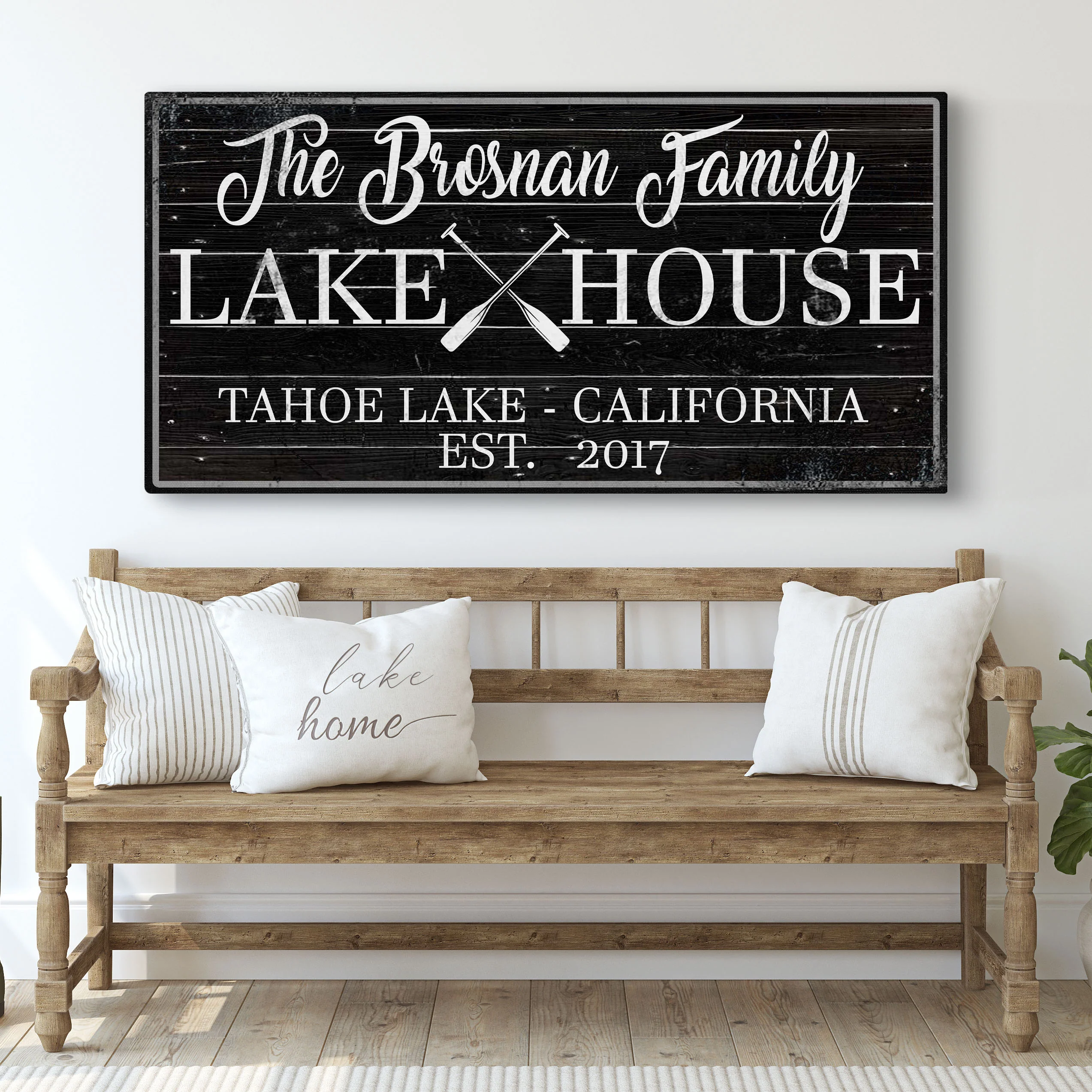Family Lake House Paddle Sign I - Image 7
