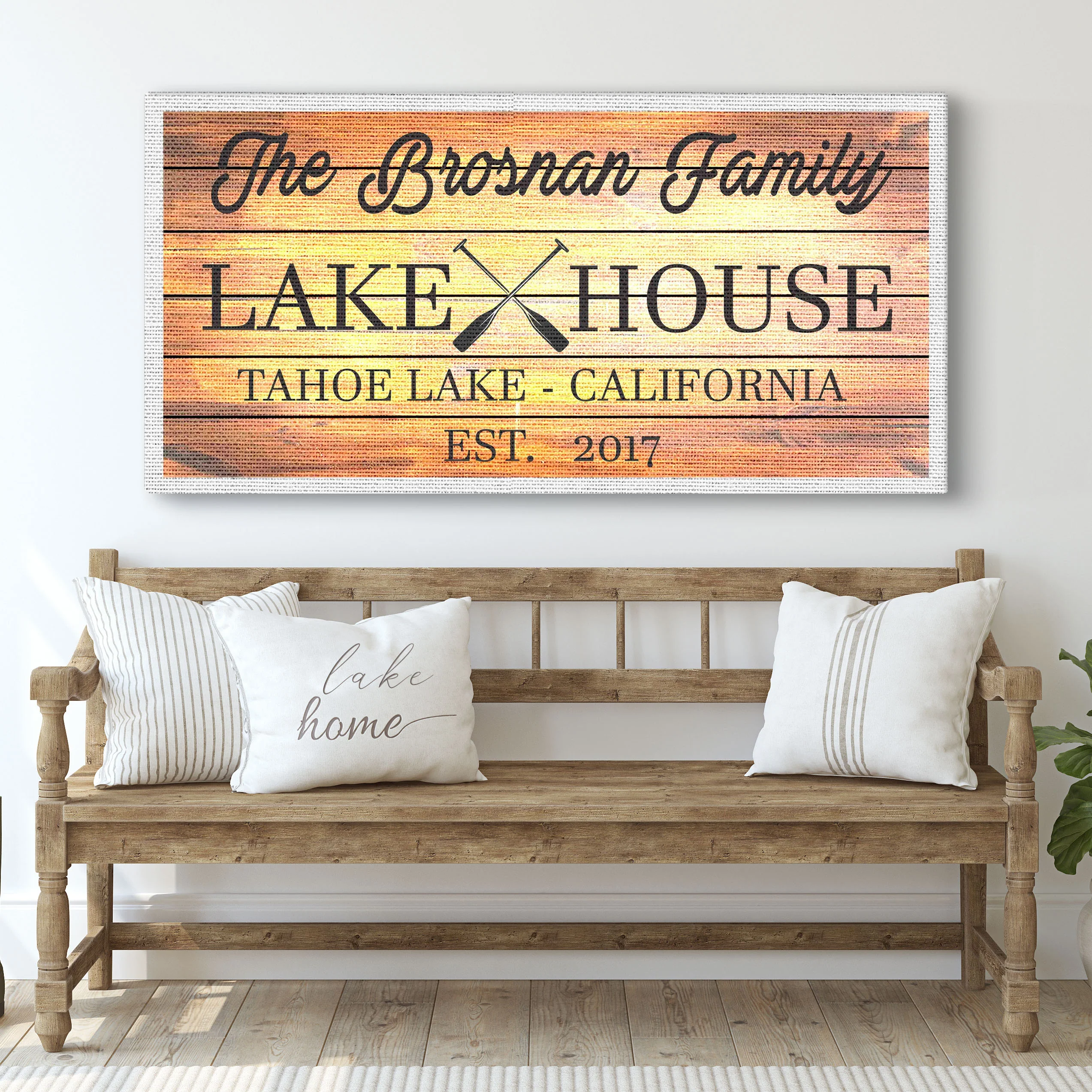 Family Lake House Paddle Sign I - Image 8