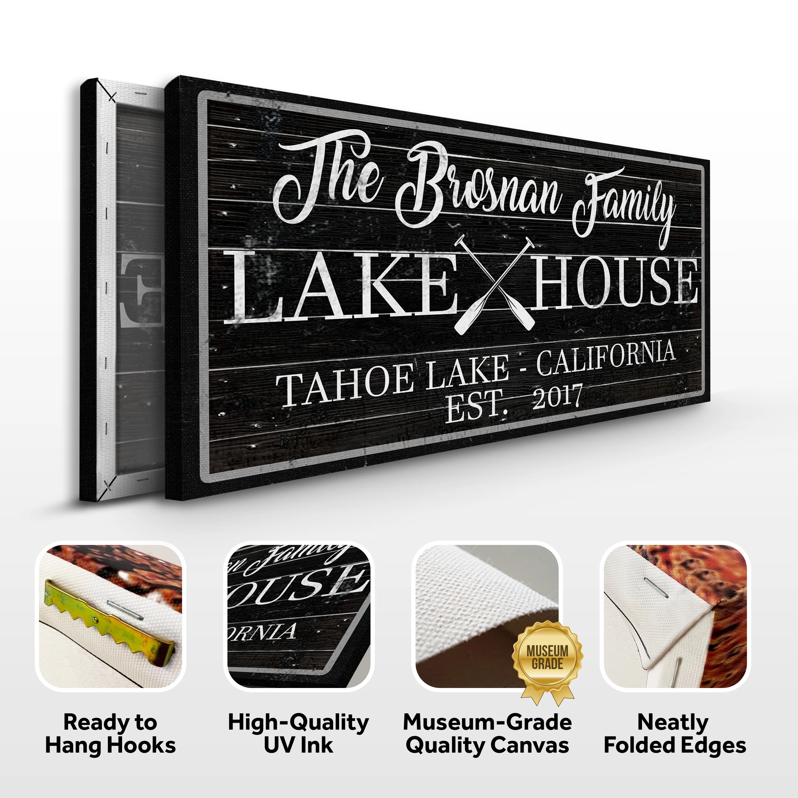 Family Lake House Paddle Sign II - Image 4