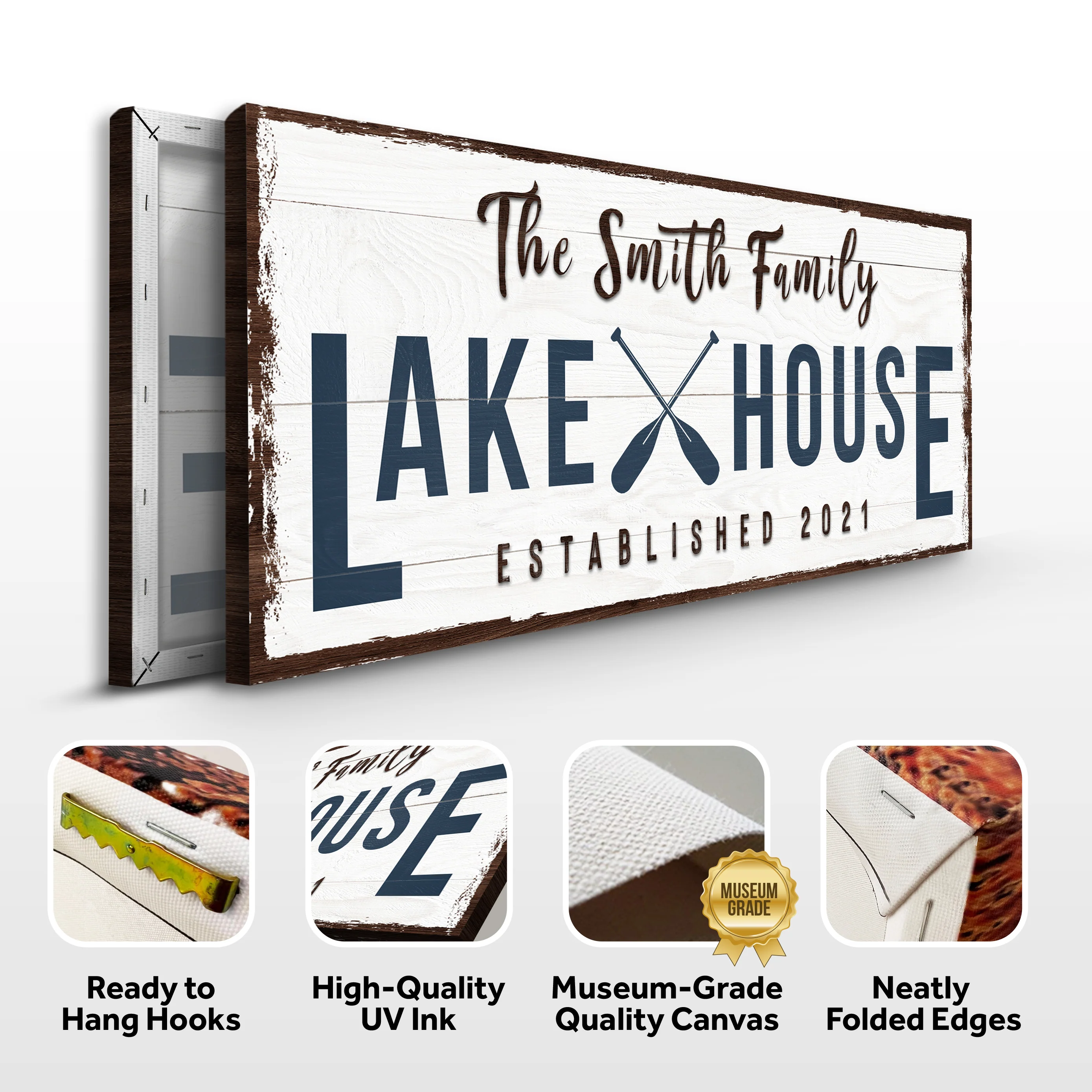 Family Lake House Sign II - Image 4