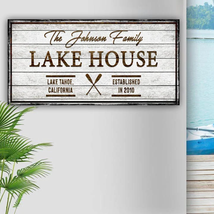 Family Lake House Sign V - Image 3