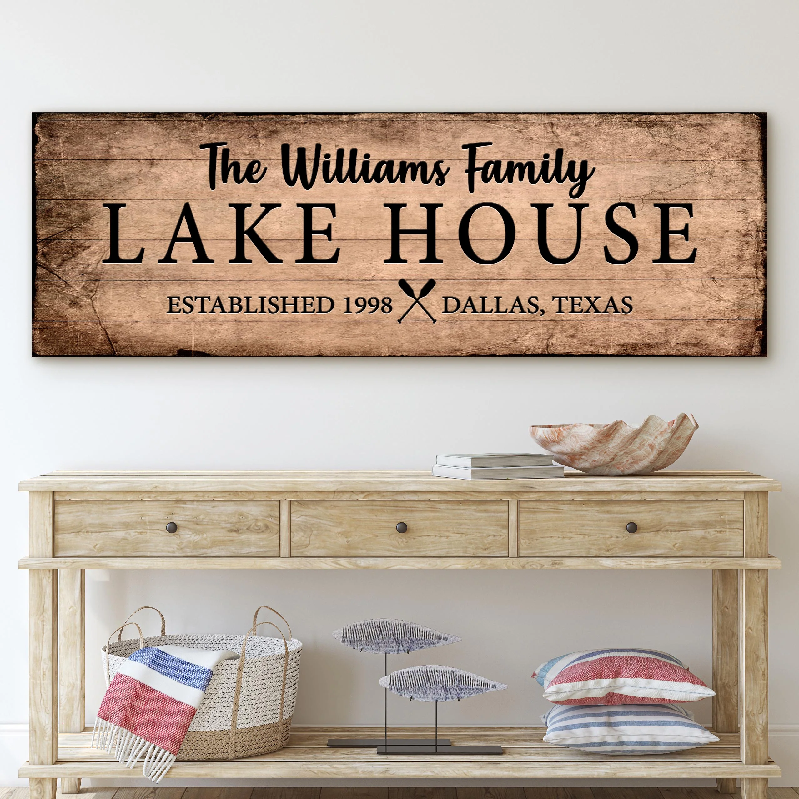 Family Lake House Sign VI - Image 2
