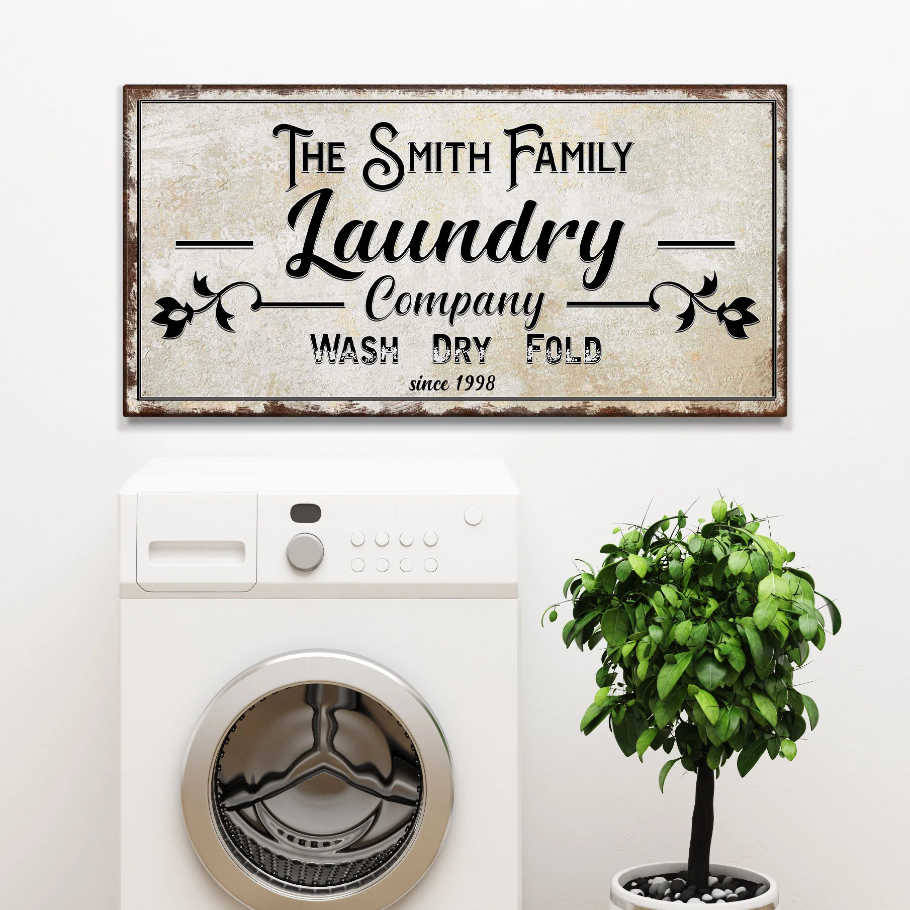 Family Laundry Company Sign - Image 2