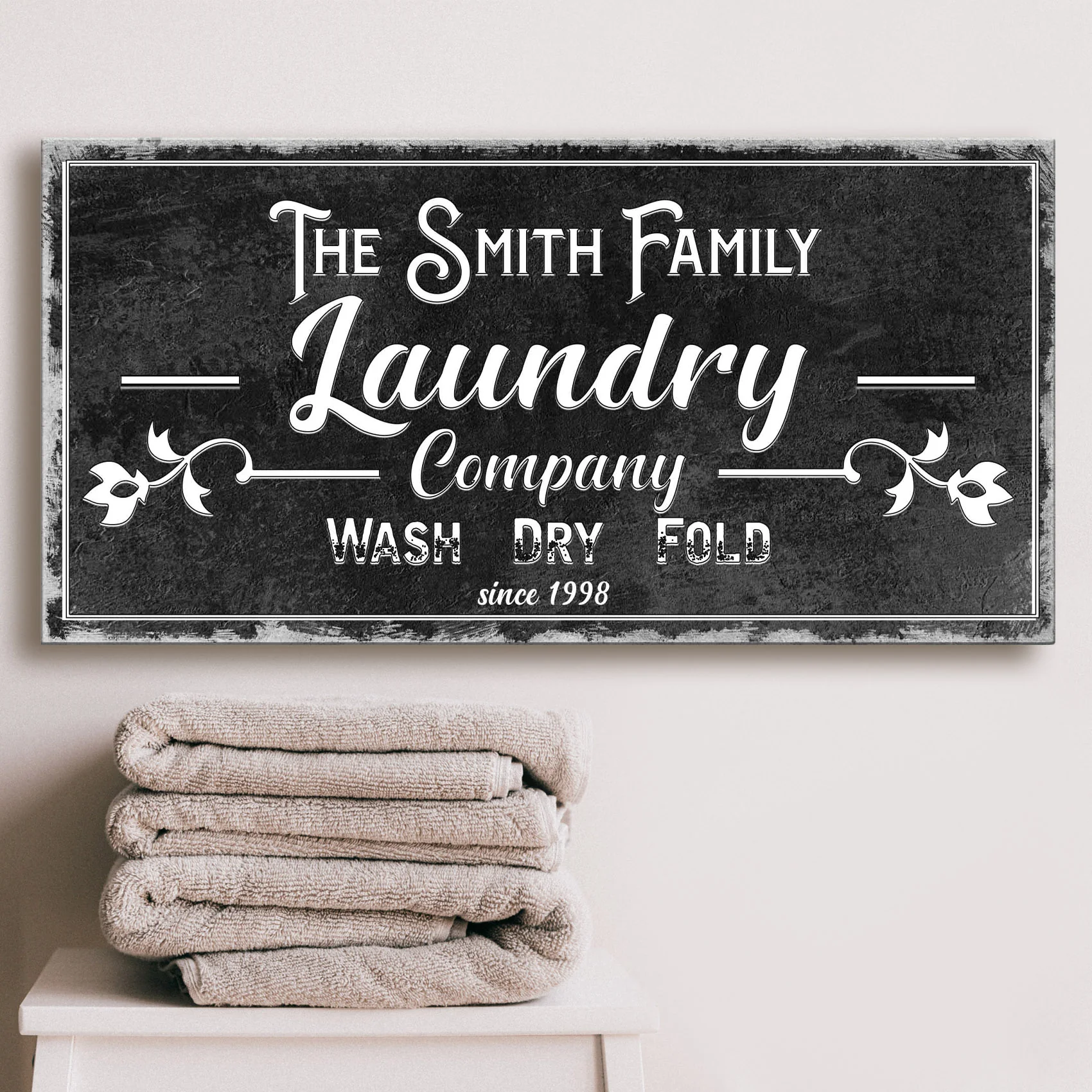 Family Laundry Company Sign - Image 7