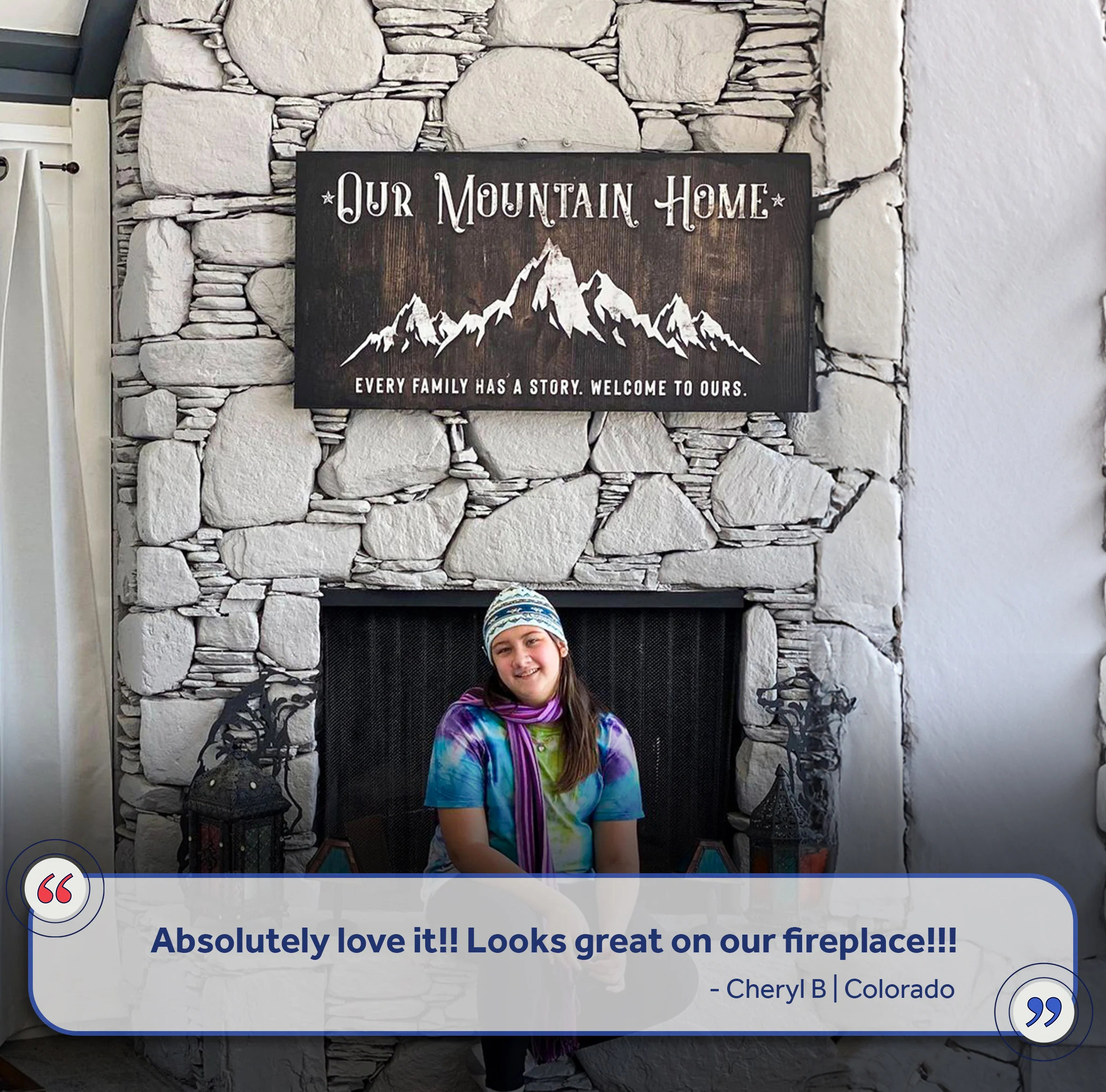 Family Mountain Home Sign II - Image 4