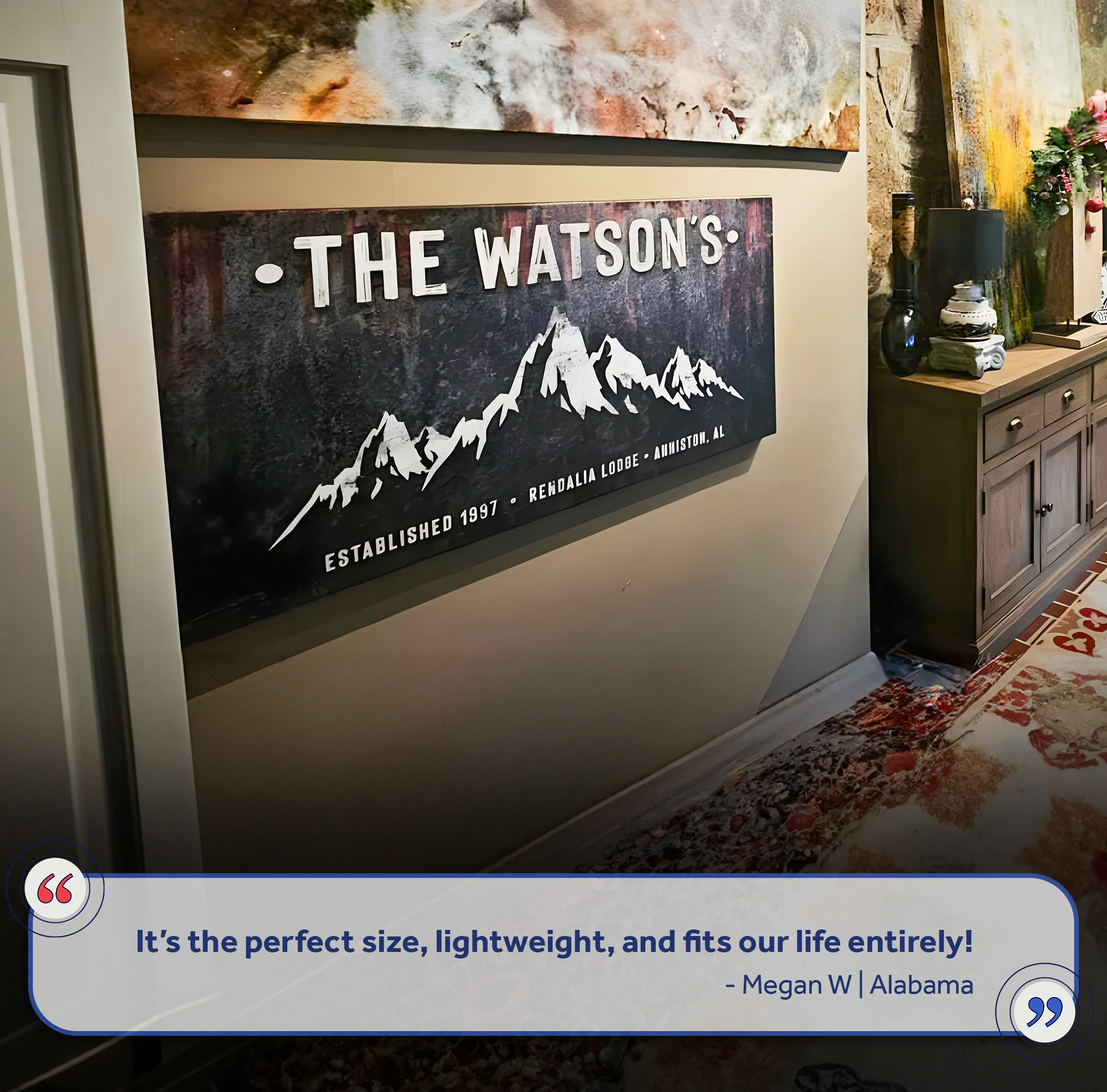 Family Mountain Home Sign III - Image 8